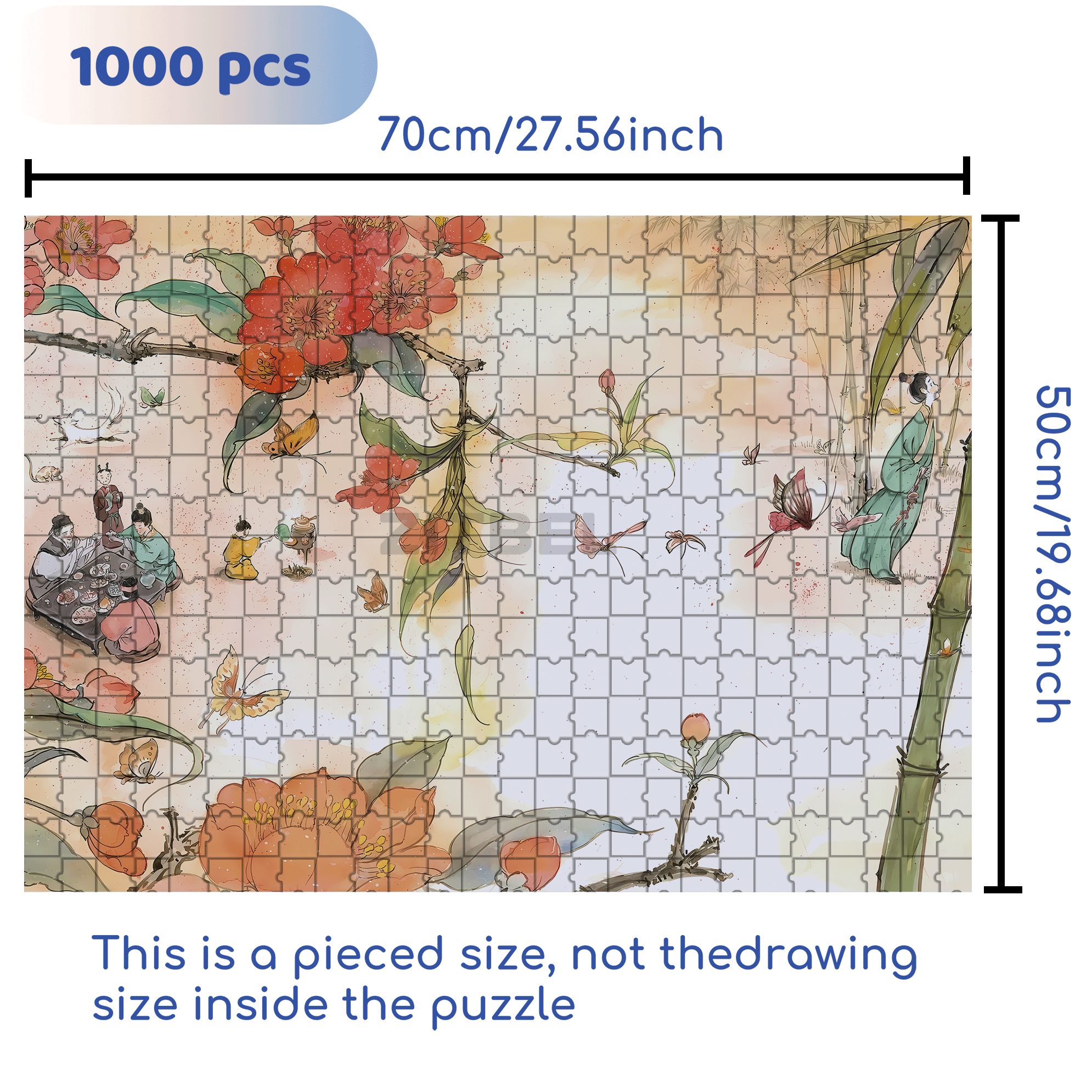 The Rakshasa Kingdom 2 500pcs/1000pcs Jigsaw Puzzle, Scratch-Resistant, Interactive Family Game & Brain-Boosting DIY Decor, Perfect for Halloween, Christmas & New Year Gifts, Family Puzzle Game