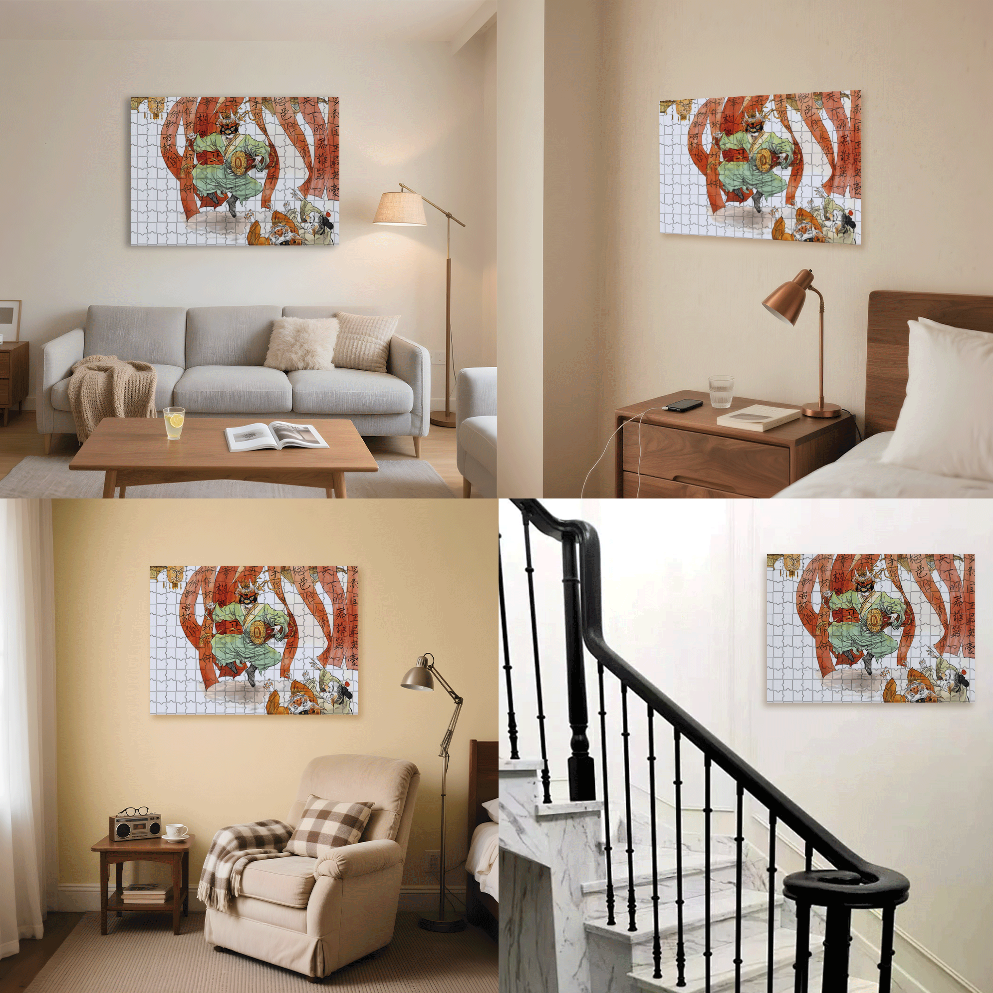 The Rakshasa Kingdom 3 500pcs/1000pcs Jigsaw Puzzle, Scratch-Resistant, Interactive Family Game & Brain-Boosting DIY Decor, Perfect for Halloween, Christmas & New Year Gifts, Family Puzzle Game