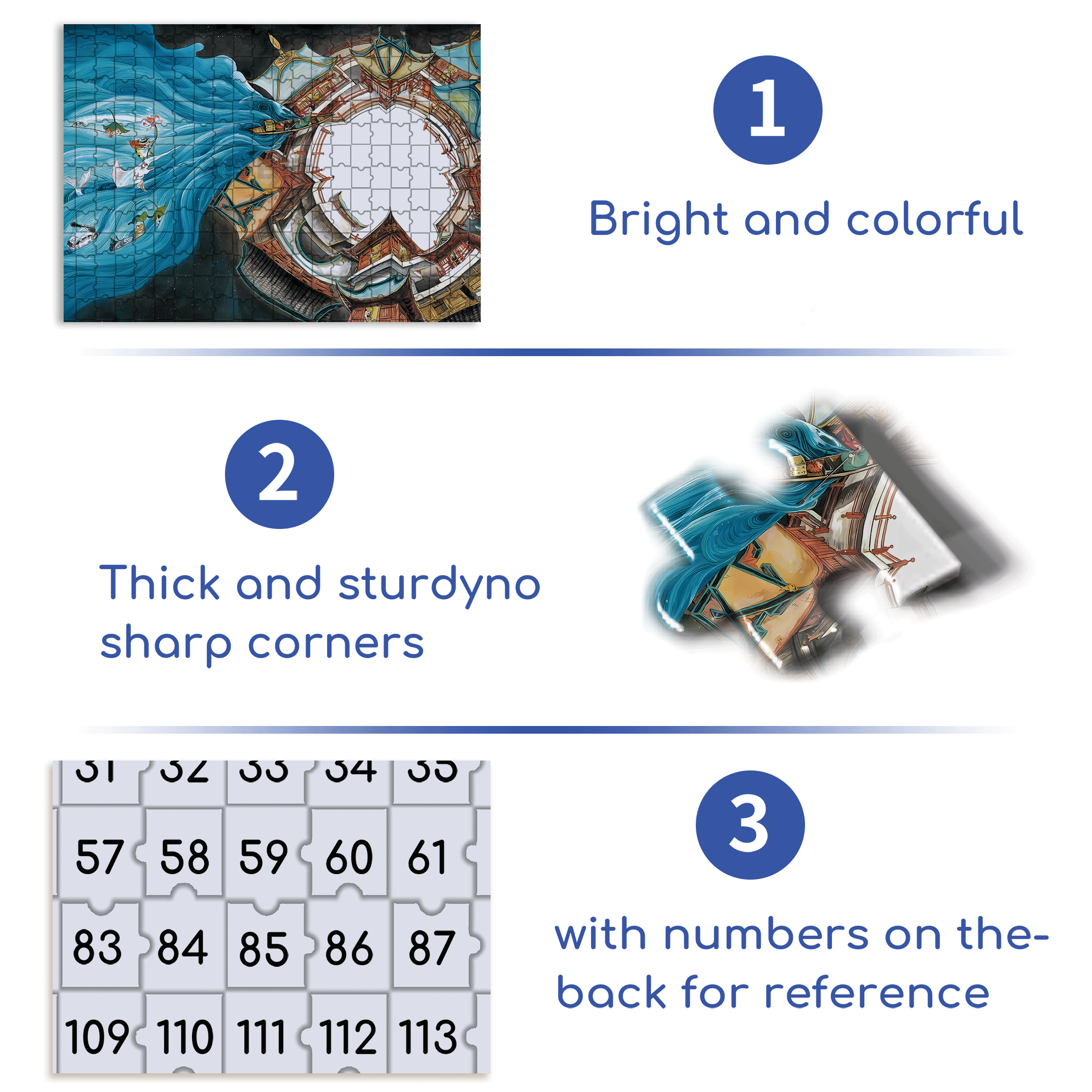 The Rakshasa Kingdom 5 500pcs/1000pcs Jigsaw Puzzle, Scratch-Resistant, Interactive Family Game & Brain-Boosting DIY Decor, Perfect for Halloween, Christmas & New Year Gifts, Family Puzzle Game