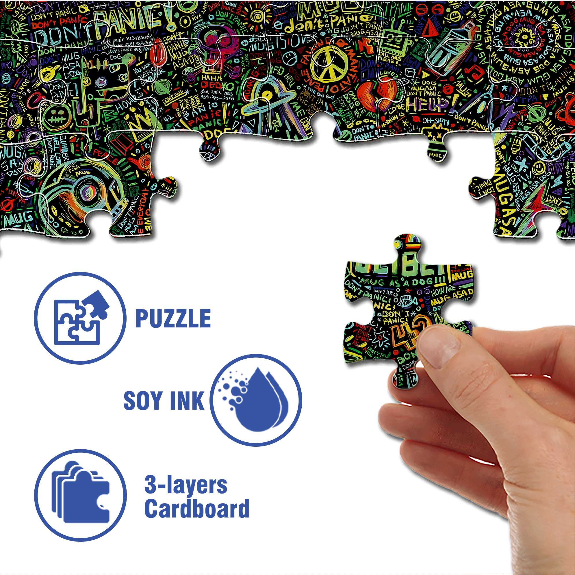 Warm Tone 500pcs/1000pcs Jigsaw Puzzle, Scratch-Resistant, Interactive Family Game & Brain-Boosting DIY Decor, Perfect for Halloween, Christmas & New Year Gifts, Family Puzzle Game