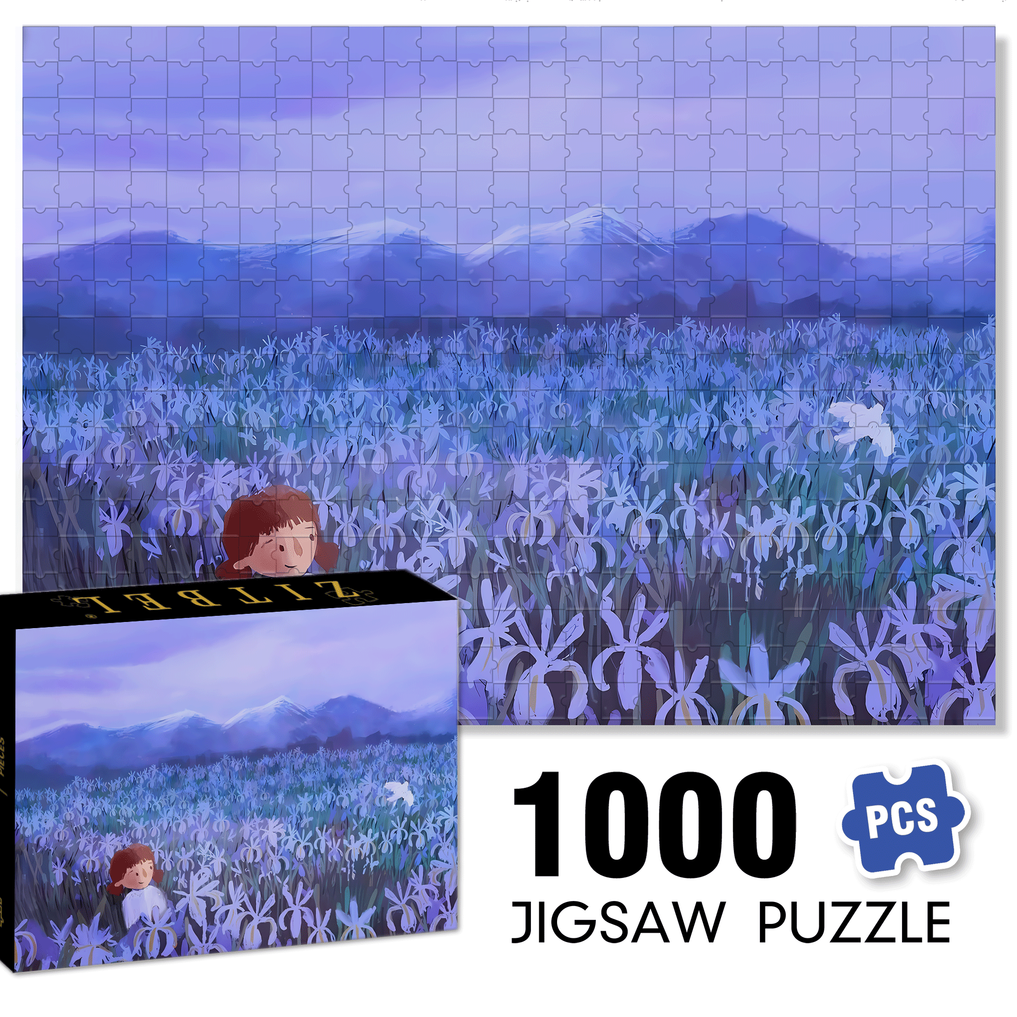 Where The Wind Blows 2 500pcs/1000pcs Jigsaw Puzzle, Scratch-Resistant, Interactive Family Game & Brain-Boosting DIY Decor, Perfect for Halloween, Christmas & New Year Gifts, Family Puzzle Game