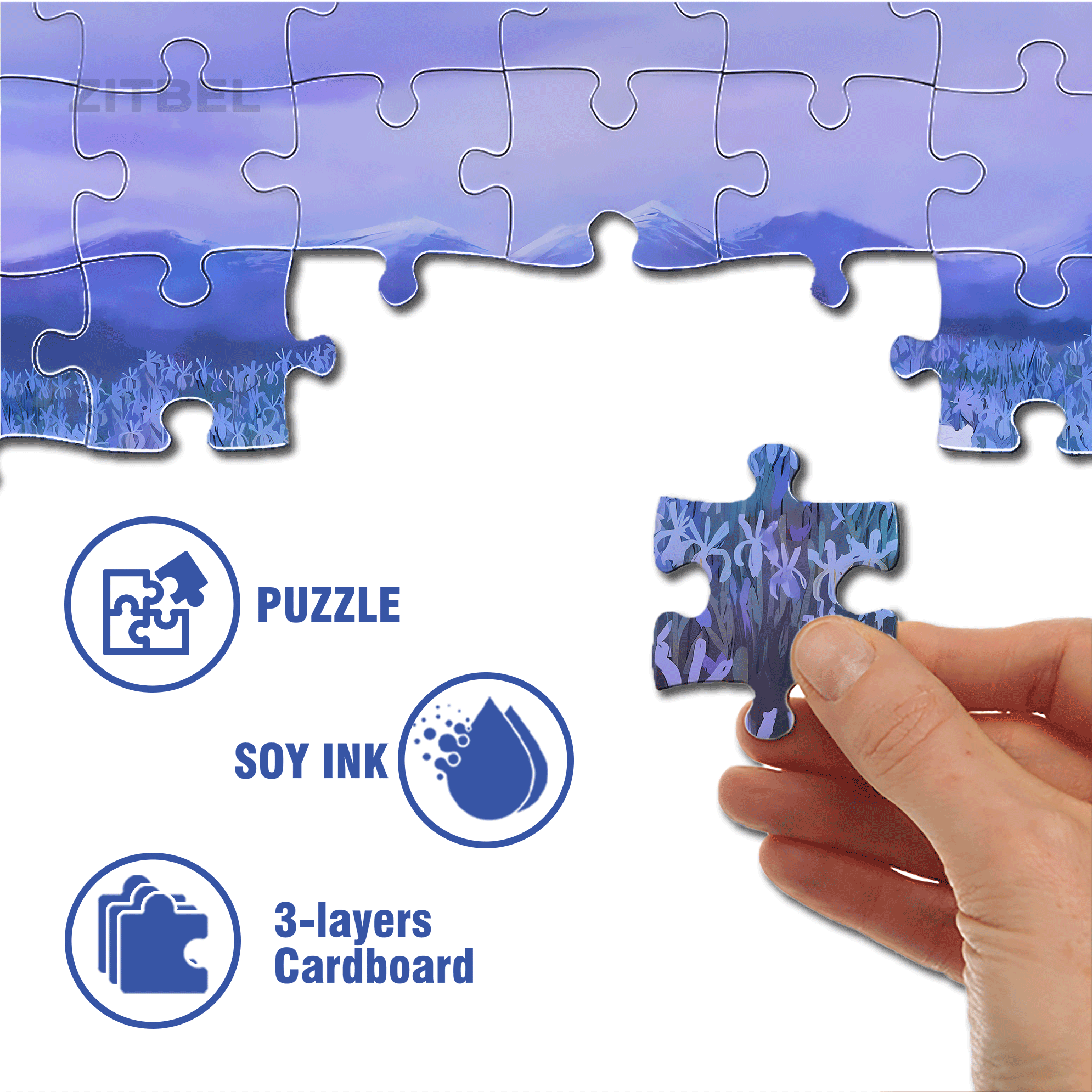 Where The Wind Blows 2 500pcs/1000pcs Jigsaw Puzzle, Scratch-Resistant, Interactive Family Game & Brain-Boosting DIY Decor, Perfect for Halloween, Christmas & New Year Gifts, Family Puzzle Game