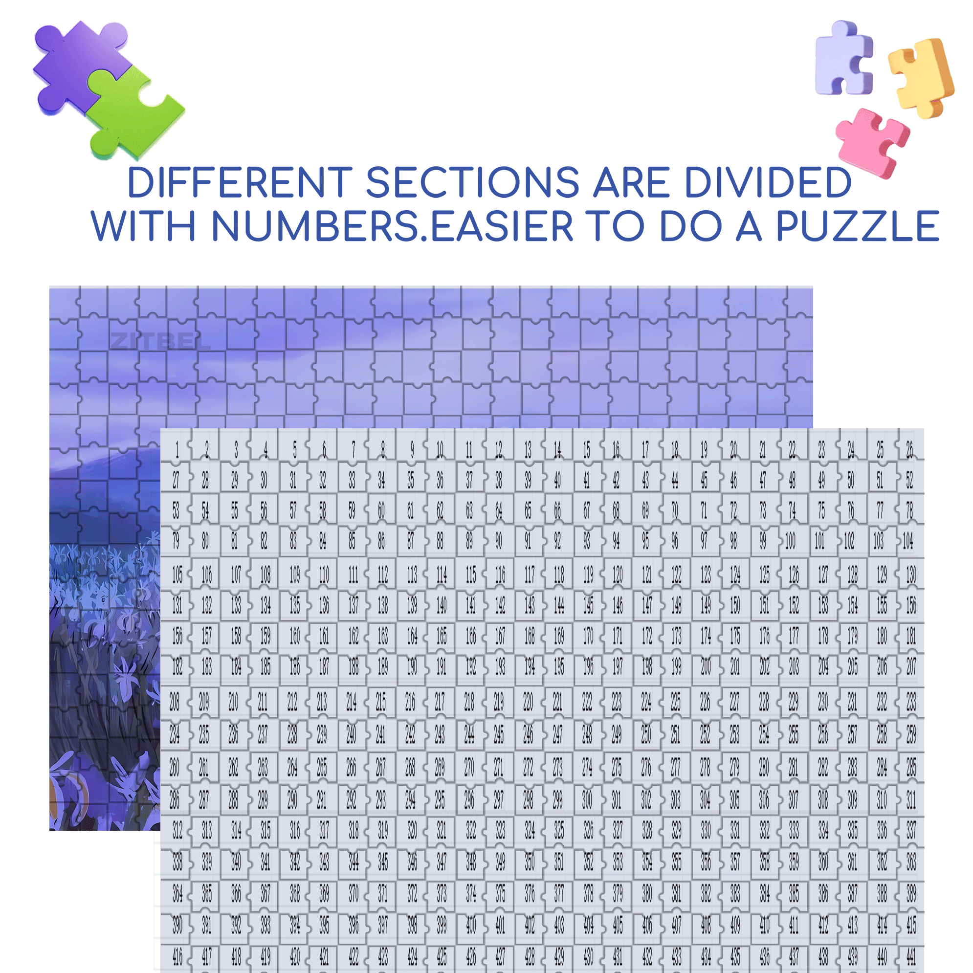 Where The Wind Blows 2 500pcs/1000pcs Jigsaw Puzzle, Scratch-Resistant, Interactive Family Game & Brain-Boosting DIY Decor, Perfect for Halloween, Christmas & New Year Gifts, Family Puzzle Game