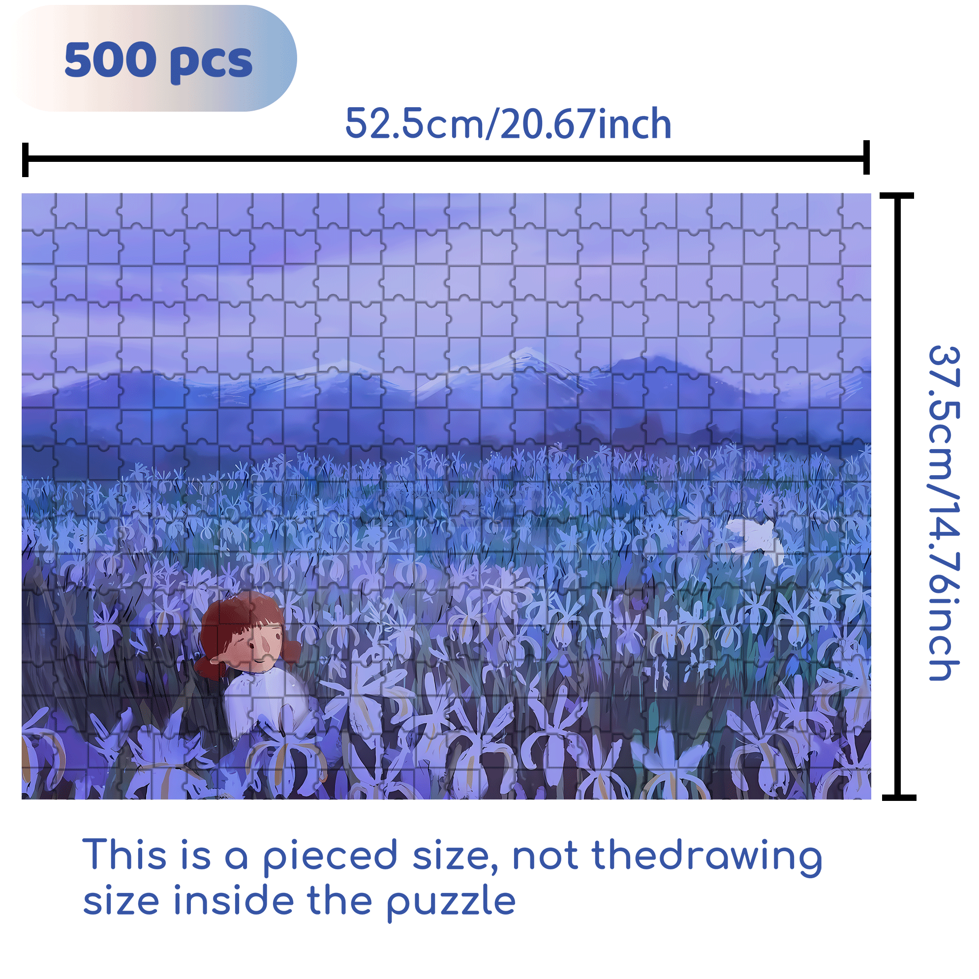 Where The Wind Blows 2 500pcs/1000pcs Jigsaw Puzzle, Scratch-Resistant, Interactive Family Game & Brain-Boosting DIY Decor, Perfect for Halloween, Christmas & New Year Gifts, Family Puzzle Game