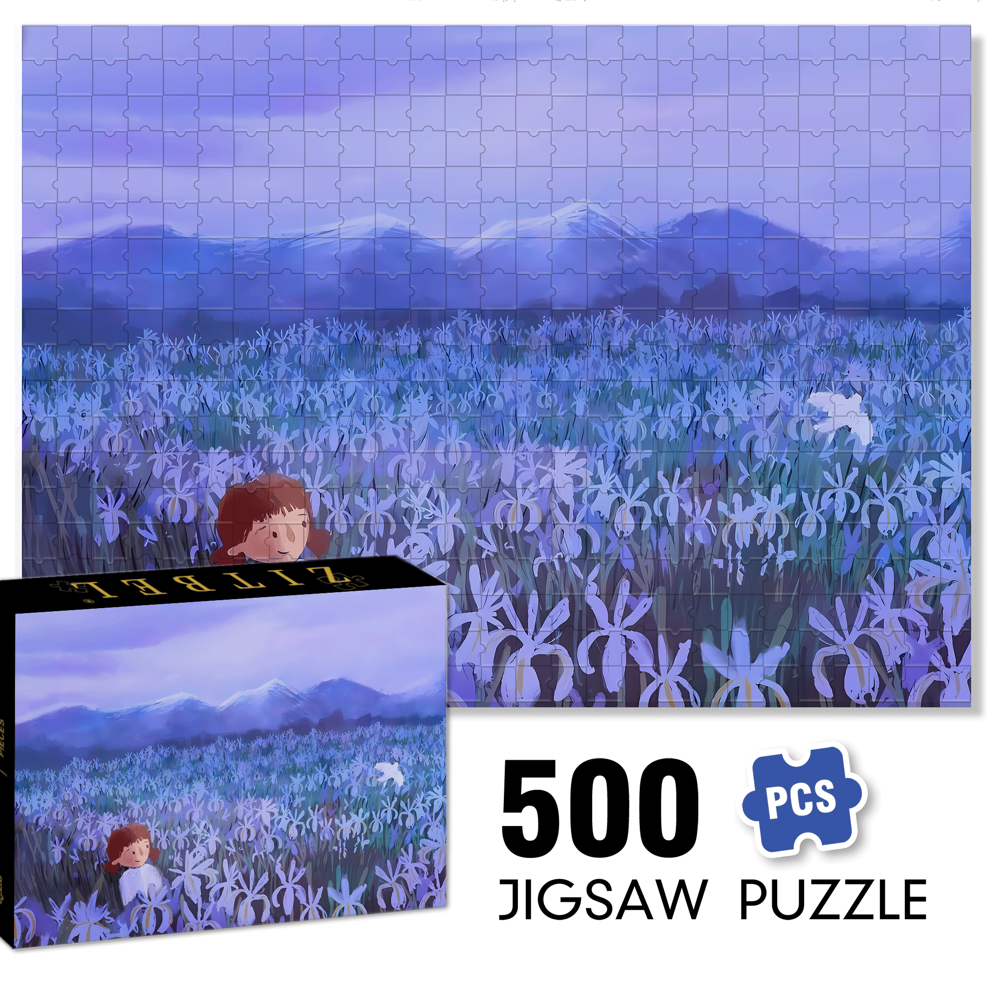 Where The Wind Blows 2 500pcs/1000pcs Jigsaw Puzzle, Scratch-Resistant, Interactive Family Game & Brain-Boosting DIY Decor, Perfect for Halloween, Christmas & New Year Gifts, Family Puzzle Game