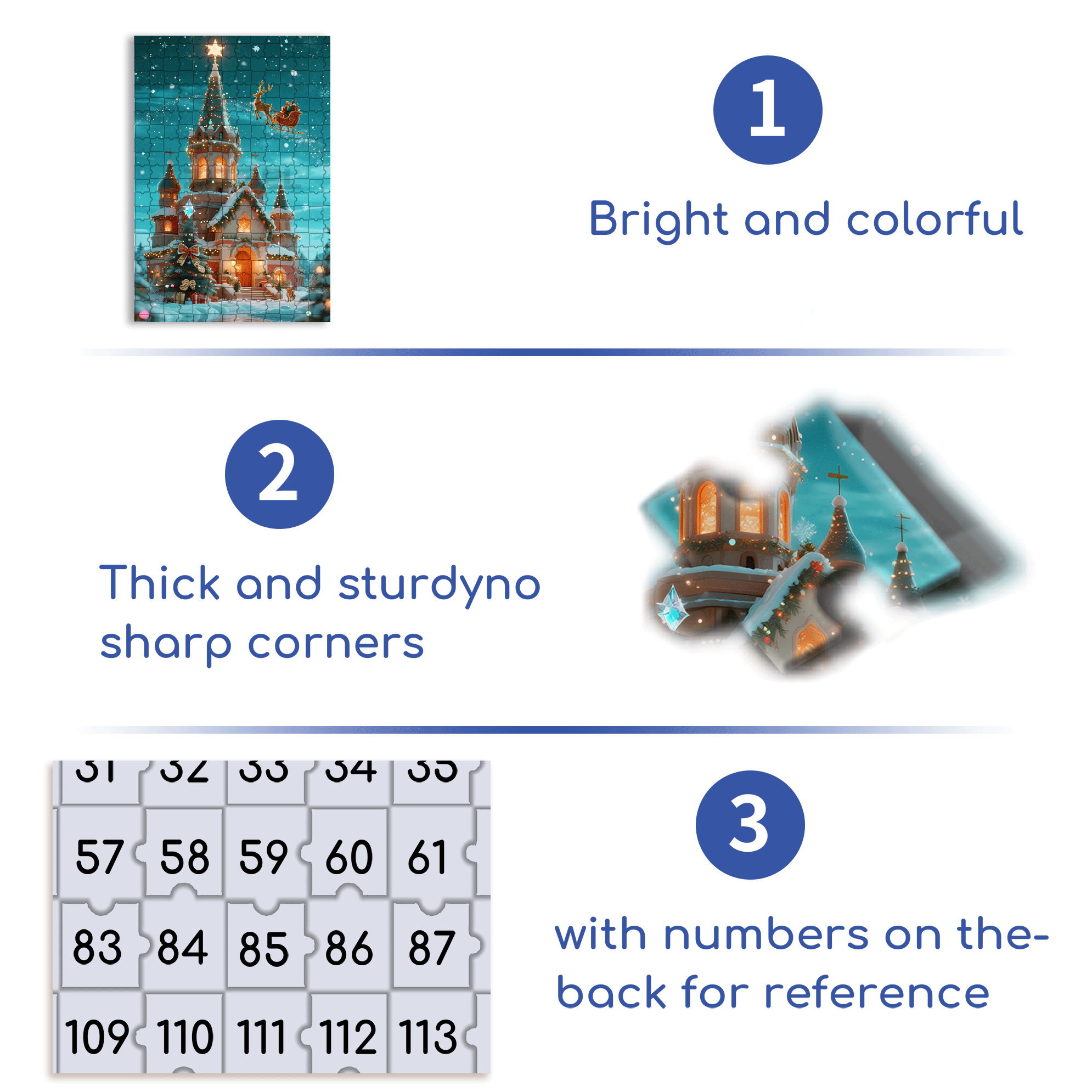 Brilliant Colored Lights 500pcs/1000pcs Jigsaw Puzzle, Scratch-Resistant, Interactive Family Game & Brain-Boosting DIY Decor, Perfect for Halloween, Christmas & New Year Gifts, Family Puzzle Game