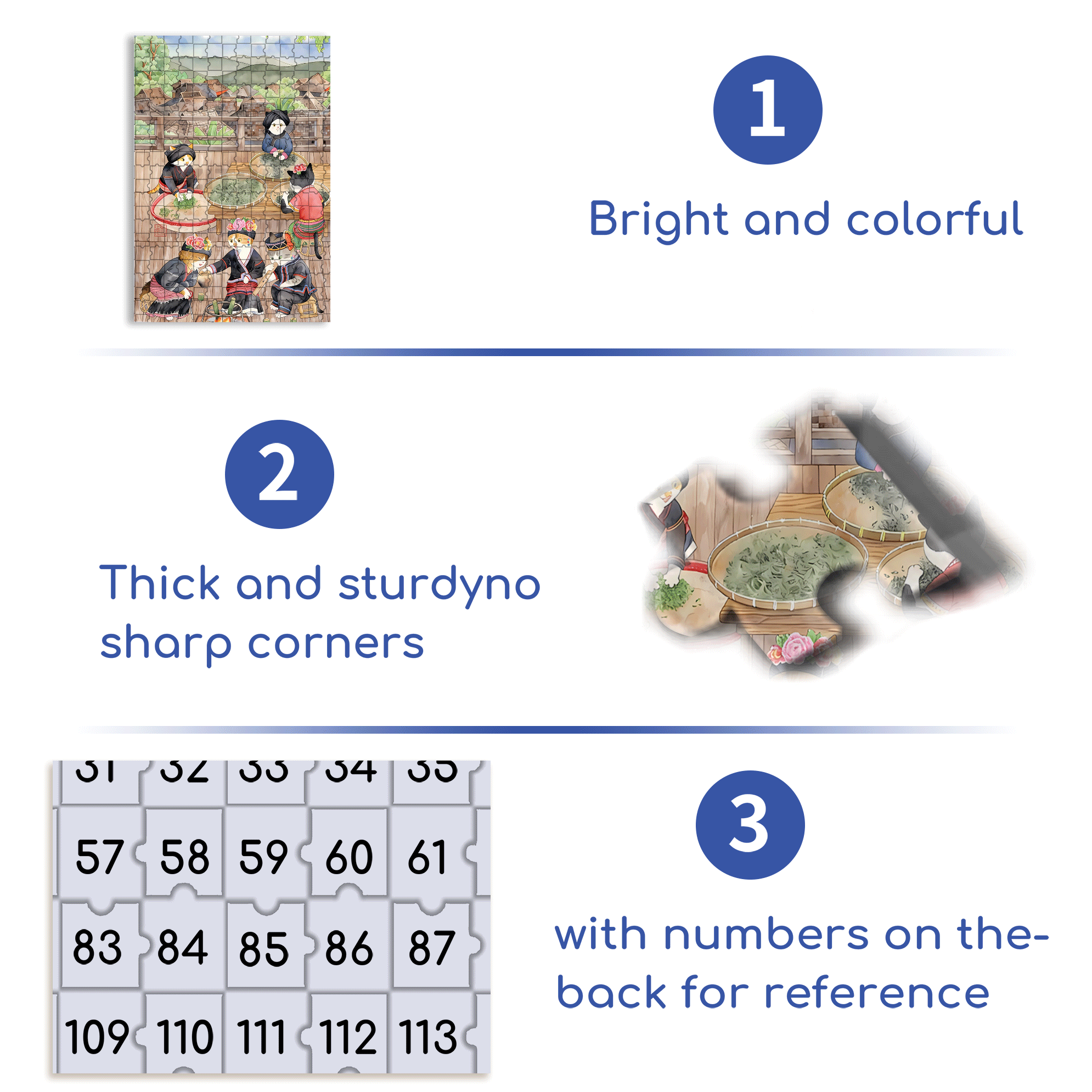 Brown Tribe 500pcs/1000pcs Jigsaw Puzzle, Scratch-Resistant, Interactive Family Game & Brain-Boosting DIY Decor, Perfect for Halloween, Christmas & New Year Gifts, Family Puzzle Game