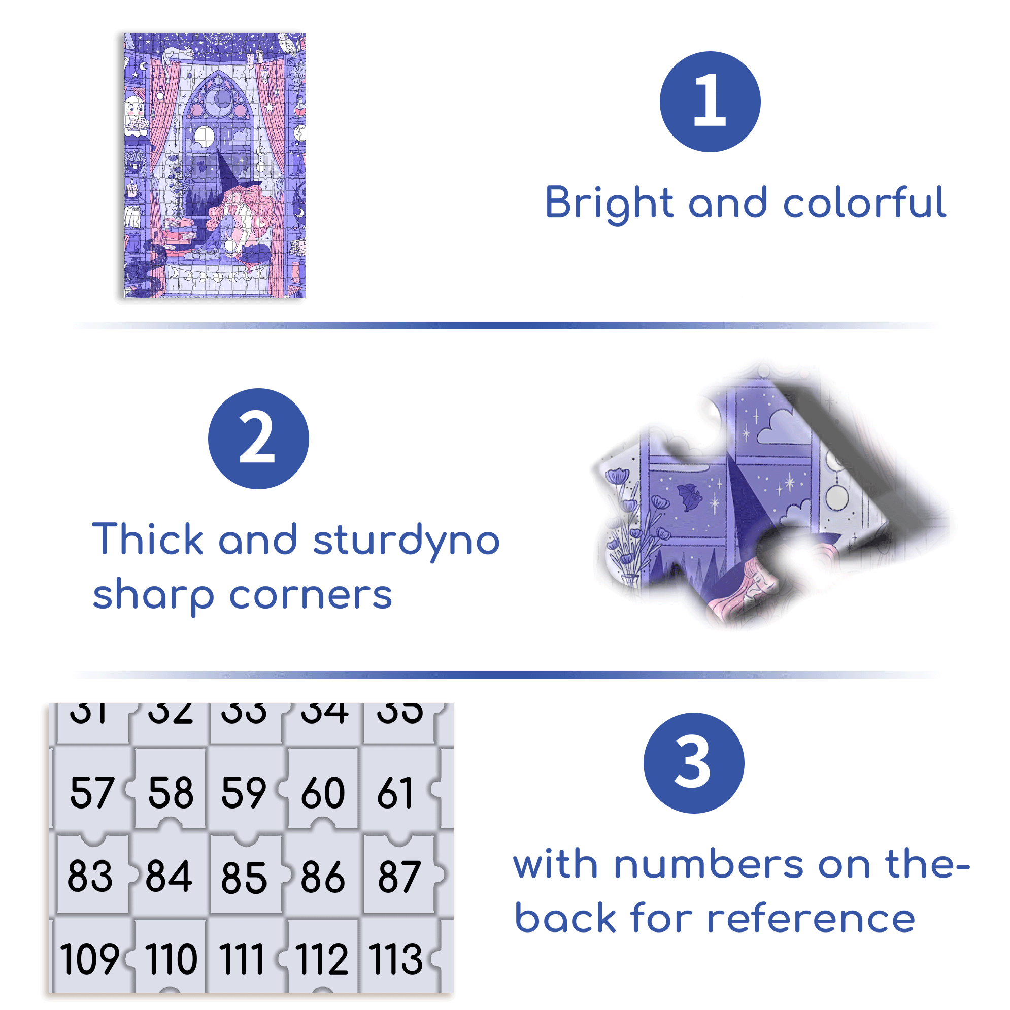 Diary Of An Apprentice Witch's Life 10 500pcs/1000pcs Jigsaw Puzzle, Scratch-Resistant, Interactive Family Game & Brain-Boosting DIY Decor, Perfect for Halloween, Christmas & New Year Gifts, Family Puzzle Game