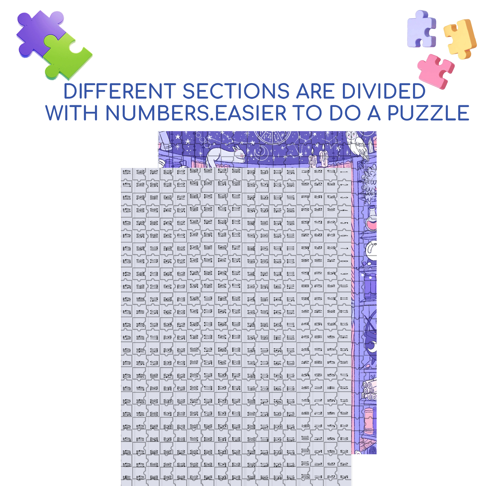 Diary Of An Apprentice Witch's Life 10 500pcs/1000pcs Jigsaw Puzzle, Scratch-Resistant, Interactive Family Game & Brain-Boosting DIY Decor, Perfect for Halloween, Christmas & New Year Gifts, Family Puzzle Game