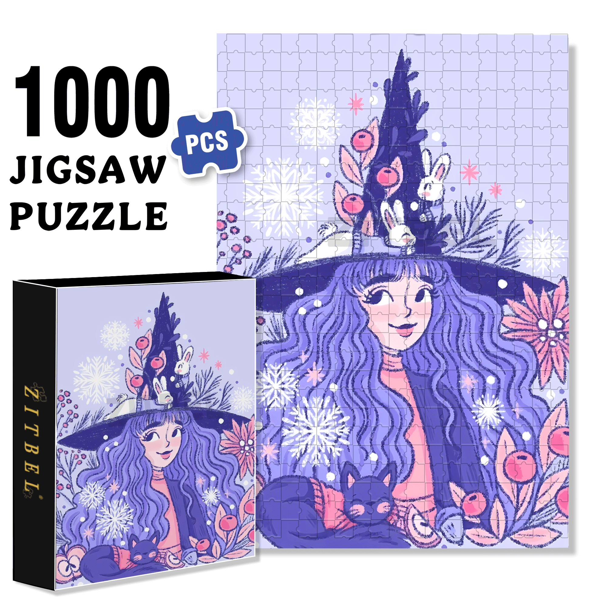 Diary Of An Apprentice Witch's Life 11 500pcs/1000pcs Jigsaw Puzzle, Scratch-Resistant, Interactive Family Game & Brain-Boosting DIY Decor, Perfect for Halloween, Christmas & New Year Gifts, Family Puzzle Game