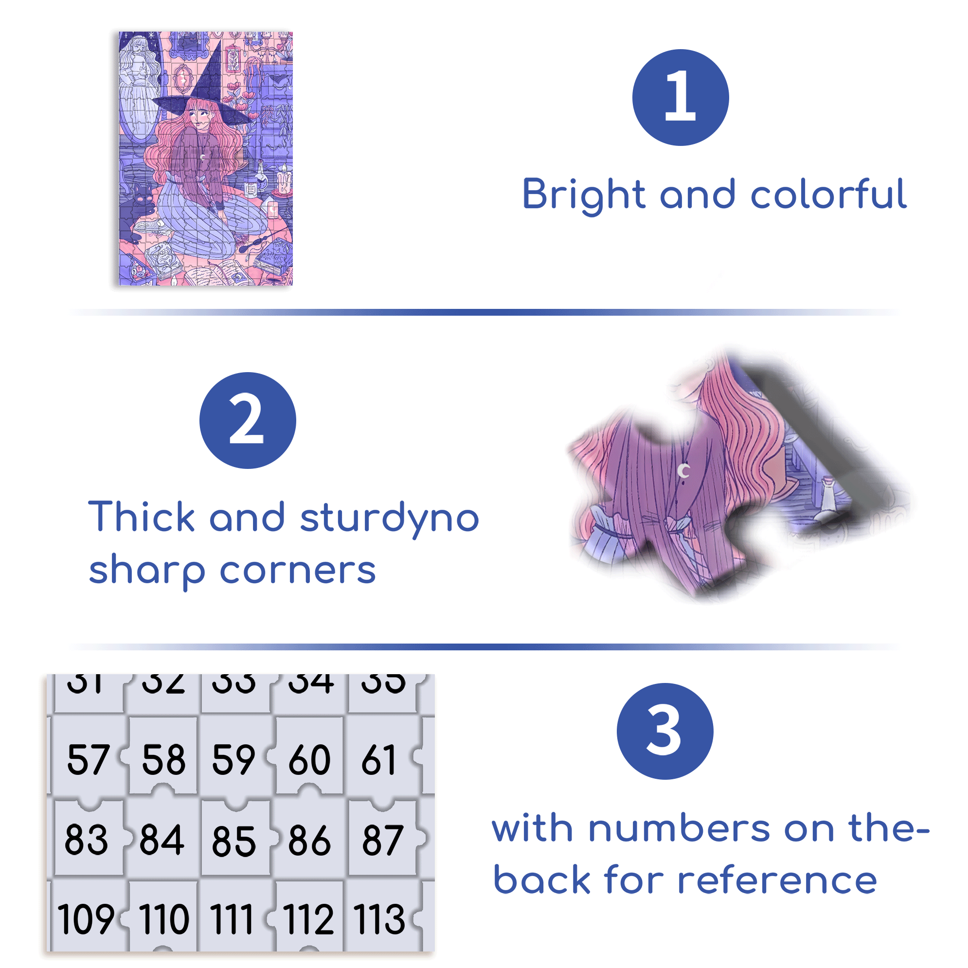 Diary Of An Apprentice Witch's Life 2 500pcs/1000pcs Jigsaw Puzzle, Scratch-Resistant, Interactive Family Game & Brain-Boosting DIY Decor, Perfect for Halloween, Christmas & New Year Gifts, Family Puzzle Game