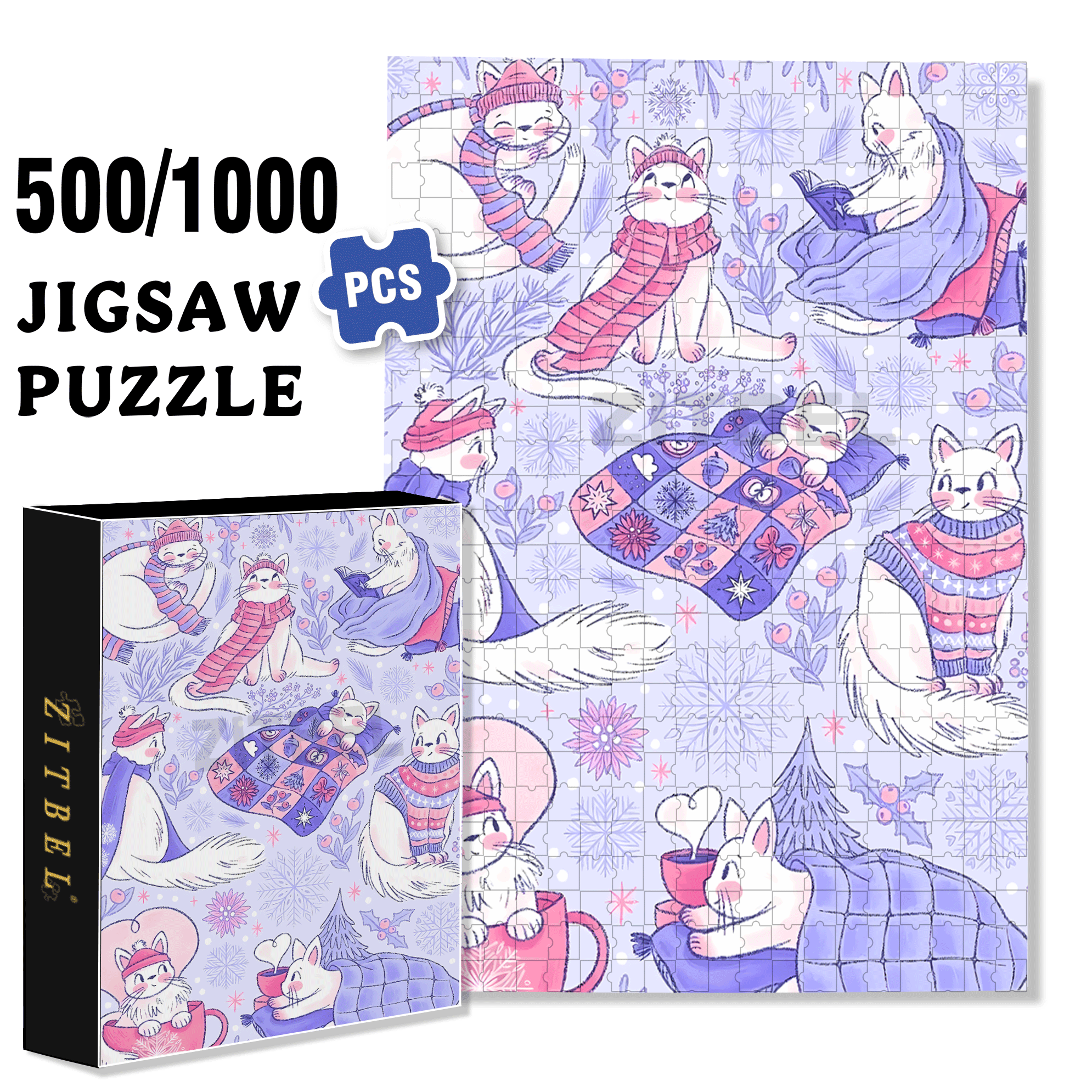 Diary Of An Apprentice Witch's Life 3 500pcs/1000pcs Jigsaw Puzzle, Scratch-Resistant, Interactive Family Game & Brain-Boosting DIY Decor, Perfect for Halloween, Christmas & New Year Gifts, Family Puzzle Game