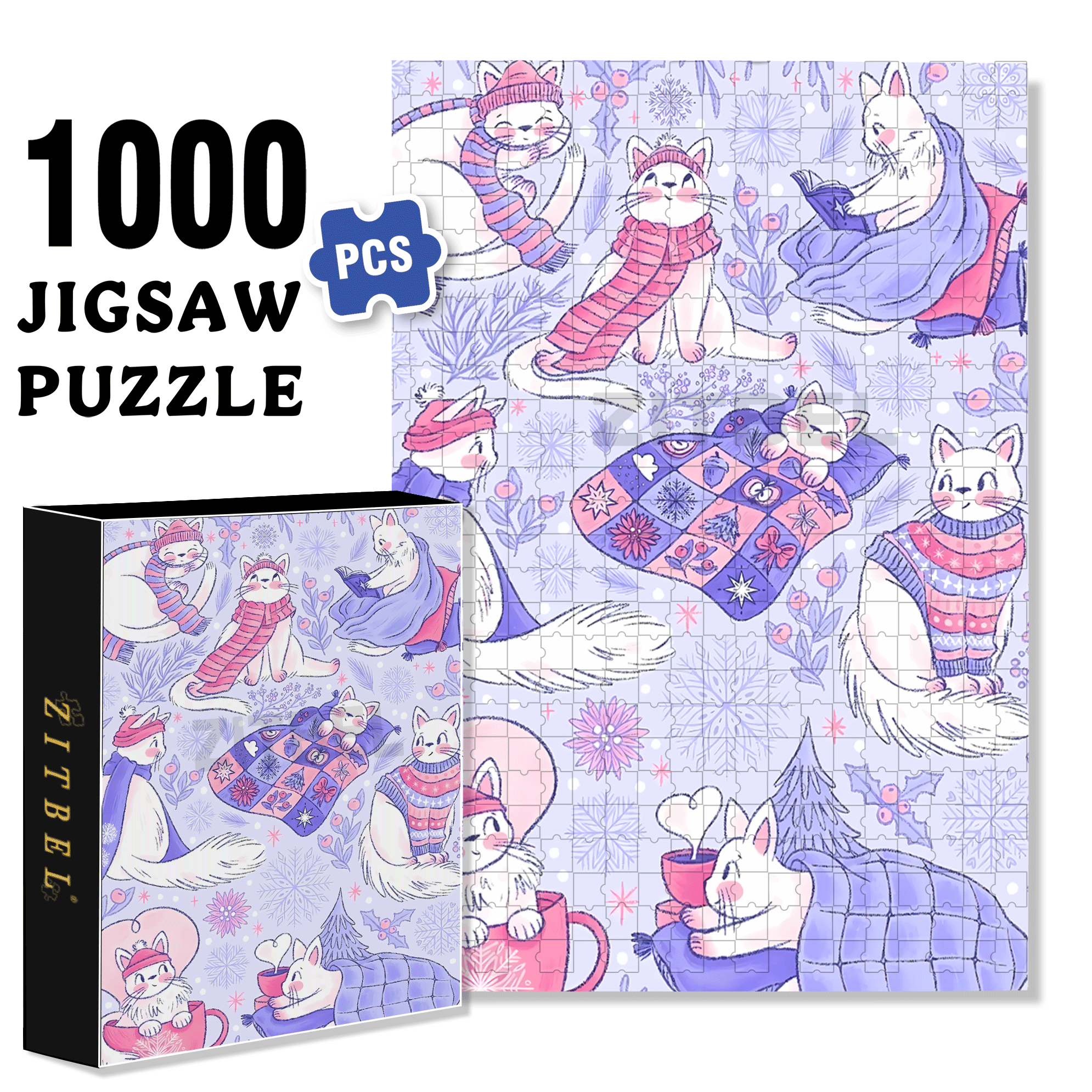 Diary Of An Apprentice Witch's Life 3 500pcs/1000pcs Jigsaw Puzzle, Scratch-Resistant, Interactive Family Game & Brain-Boosting DIY Decor, Perfect for Halloween, Christmas & New Year Gifts, Family Puzzle Game