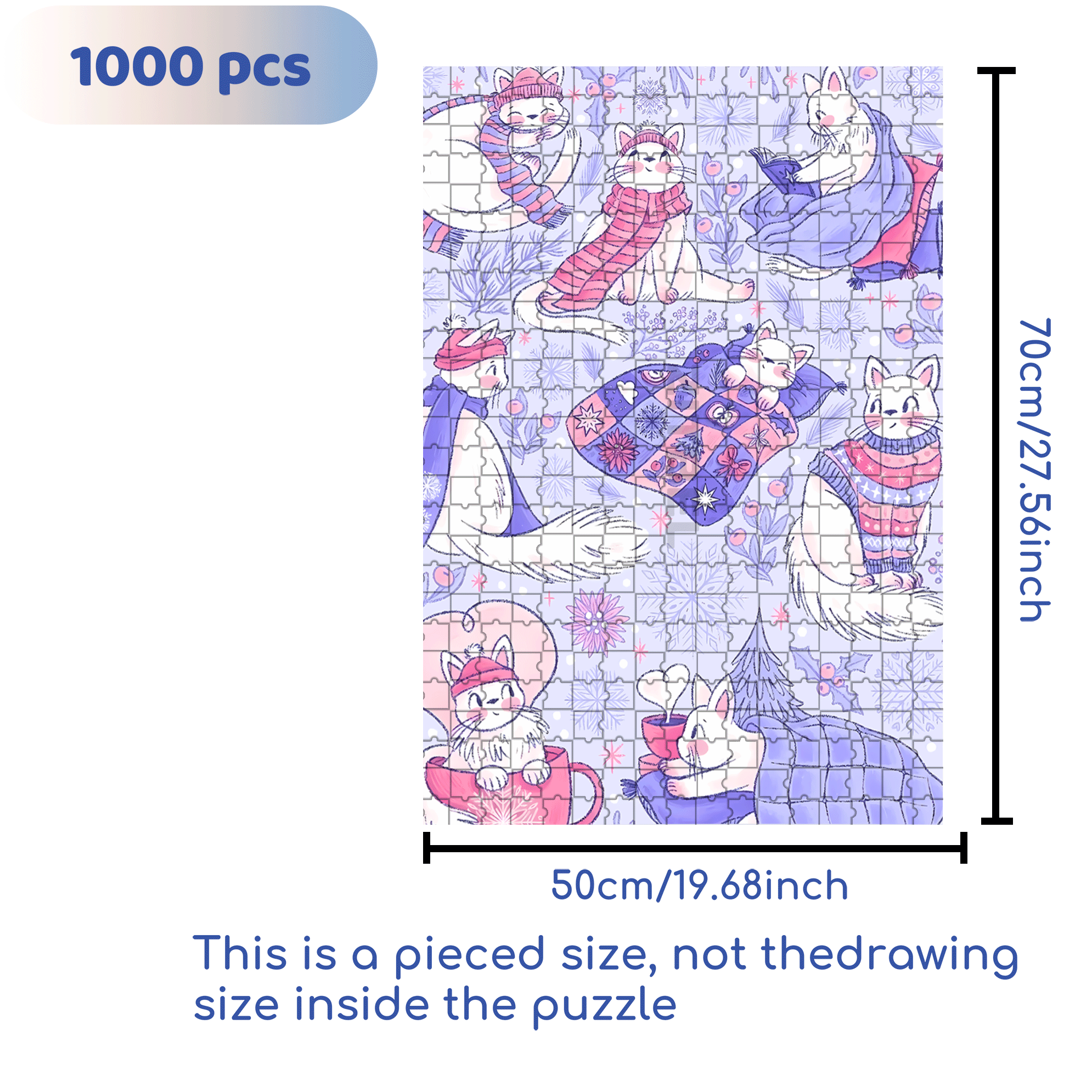 Diary Of An Apprentice Witch's Life 3 500pcs/1000pcs Jigsaw Puzzle, Scratch-Resistant, Interactive Family Game & Brain-Boosting DIY Decor, Perfect for Halloween, Christmas & New Year Gifts, Family Puzzle Game
