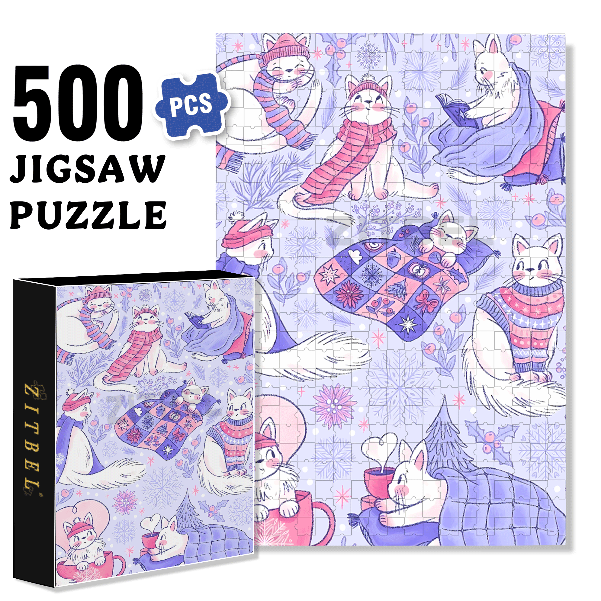 Diary Of An Apprentice Witch's Life 3 500pcs/1000pcs Jigsaw Puzzle, Scratch-Resistant, Interactive Family Game & Brain-Boosting DIY Decor, Perfect for Halloween, Christmas & New Year Gifts, Family Puzzle Game