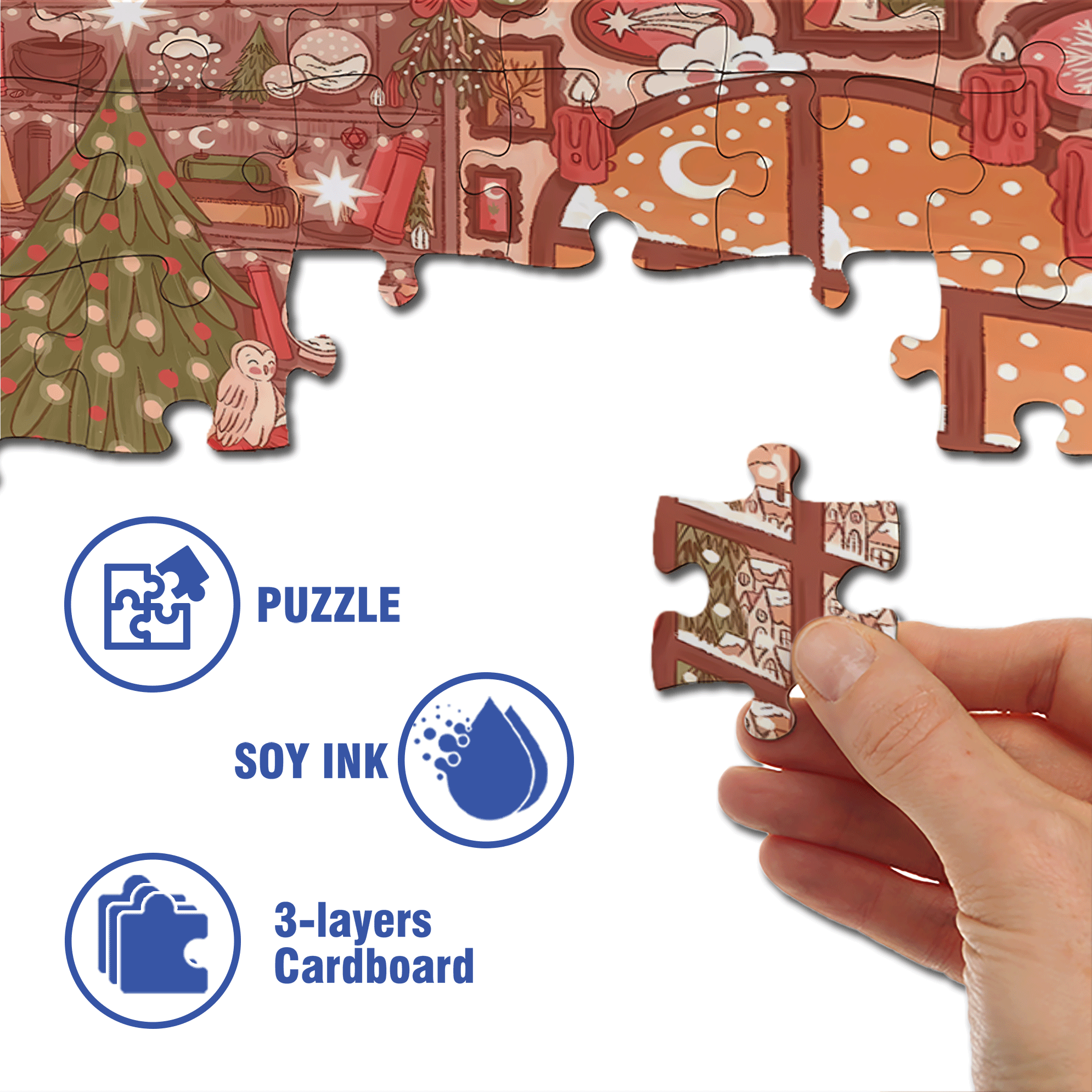 Diary Of An Apprentice Witch's Life 4 500pcs/1000pcs Jigsaw Puzzle, Scratch-Resistant, Interactive Family Game & Brain-Boosting DIY Decor, Perfect for Halloween, Christmas & New Year Gifts, Family Puzzle Game
