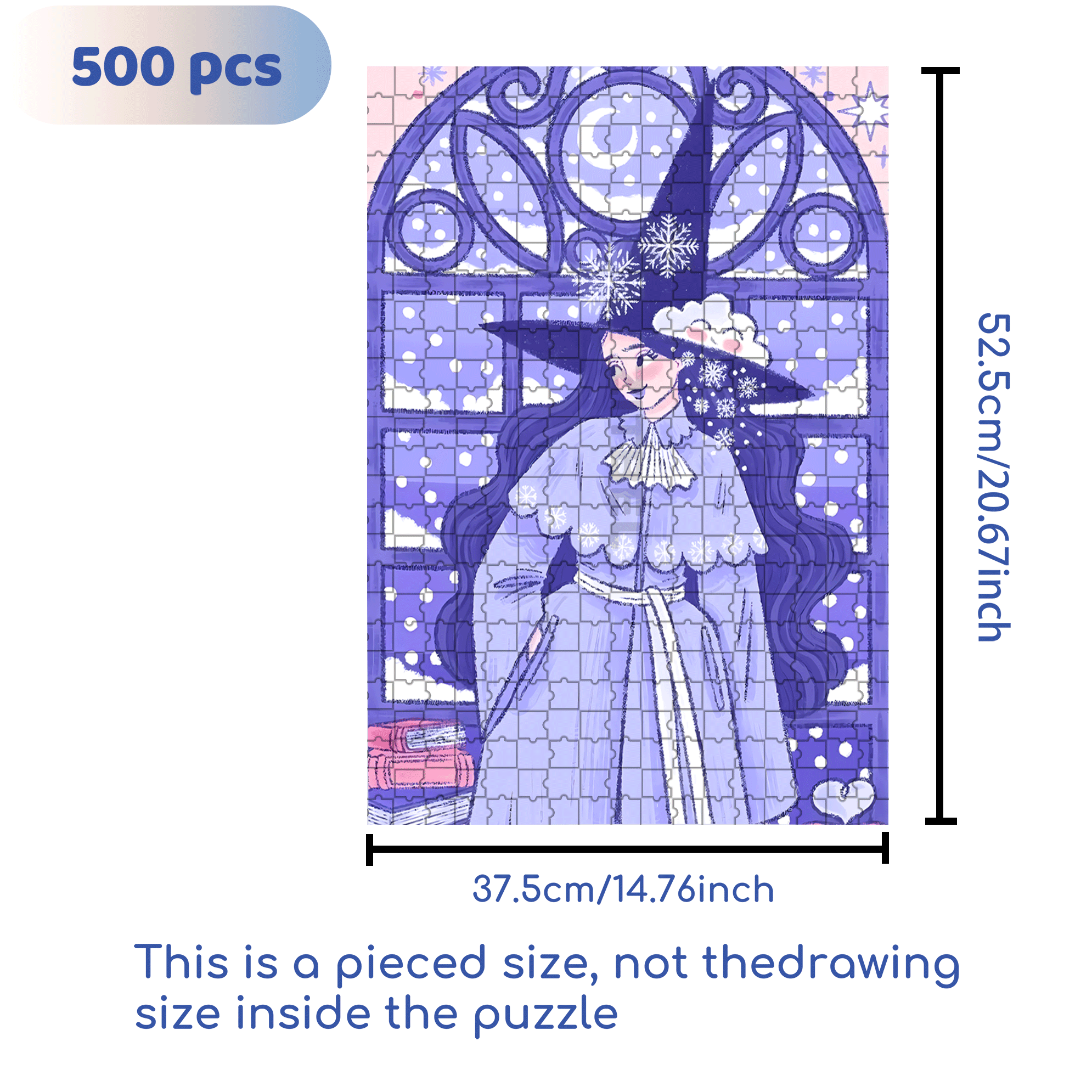 Diary Of An Apprentice Witch's Life 6 500pcs/1000pcs Jigsaw Puzzle, Scratch-Resistant, Interactive Family Game & Brain-Boosting DIY Decor, Perfect for Halloween, Christmas & New Year Gifts, Family Puzzle Game