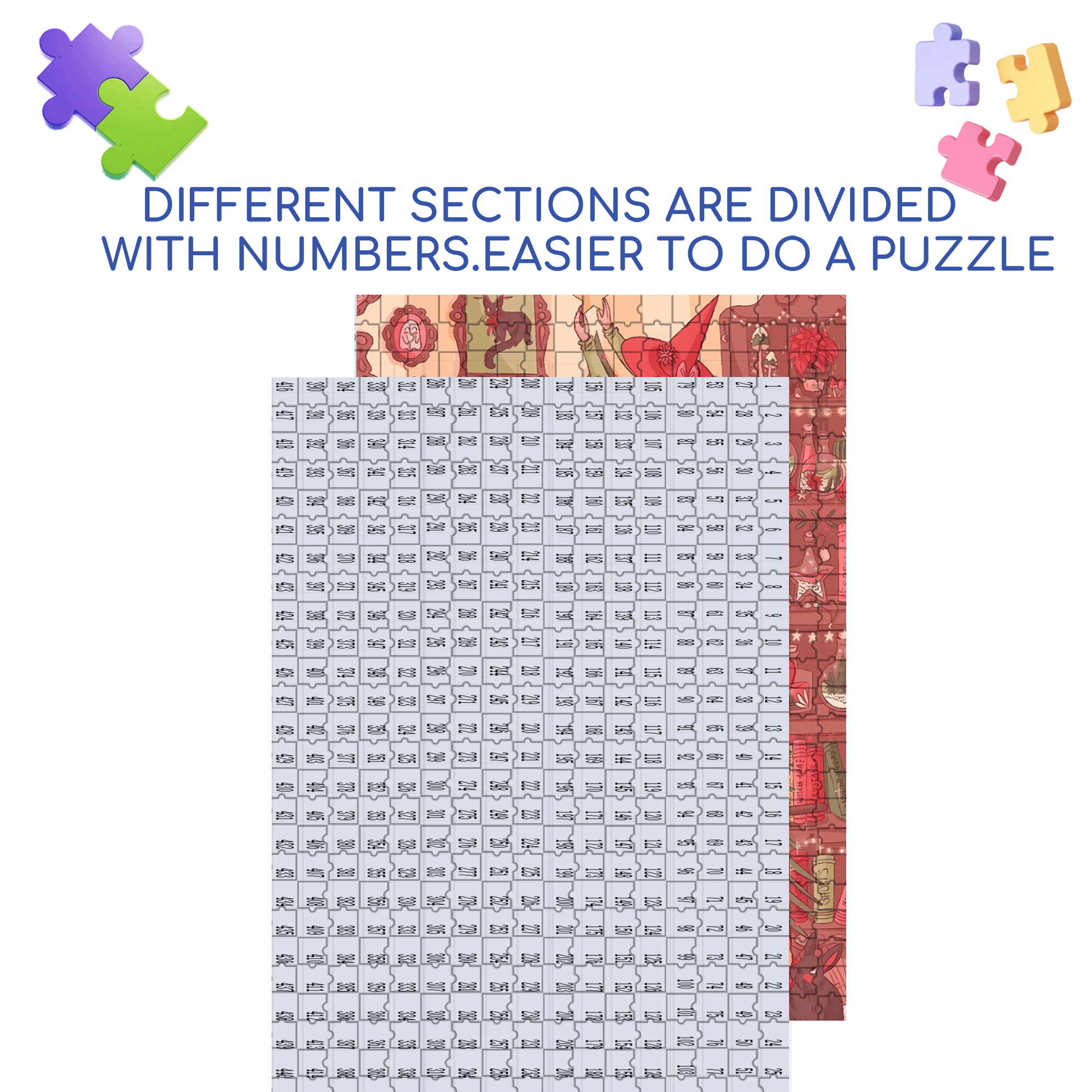 Diary Of An Apprentice Witch's Life 7 500pcs/1000pcs Jigsaw Puzzle, Scratch-Resistant, Interactive Family Game & Brain-Boosting DIY Decor, Perfect for Halloween, Christmas & New Year Gifts, Family Puzzle Game