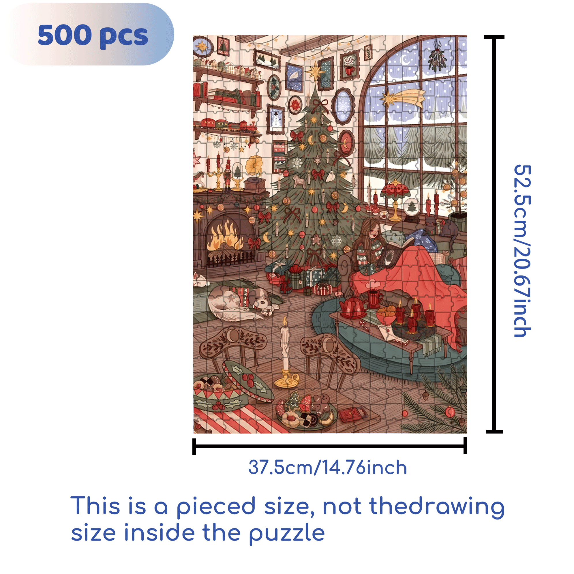 Diary Of An Apprentice Witch's Life 8 500pcs/1000pcs Jigsaw Puzzle, Scratch-Resistant, Interactive Family Game & Brain-Boosting DIY Decor, Perfect for Halloween, Christmas & New Year Gifts, Family Puzzle Game