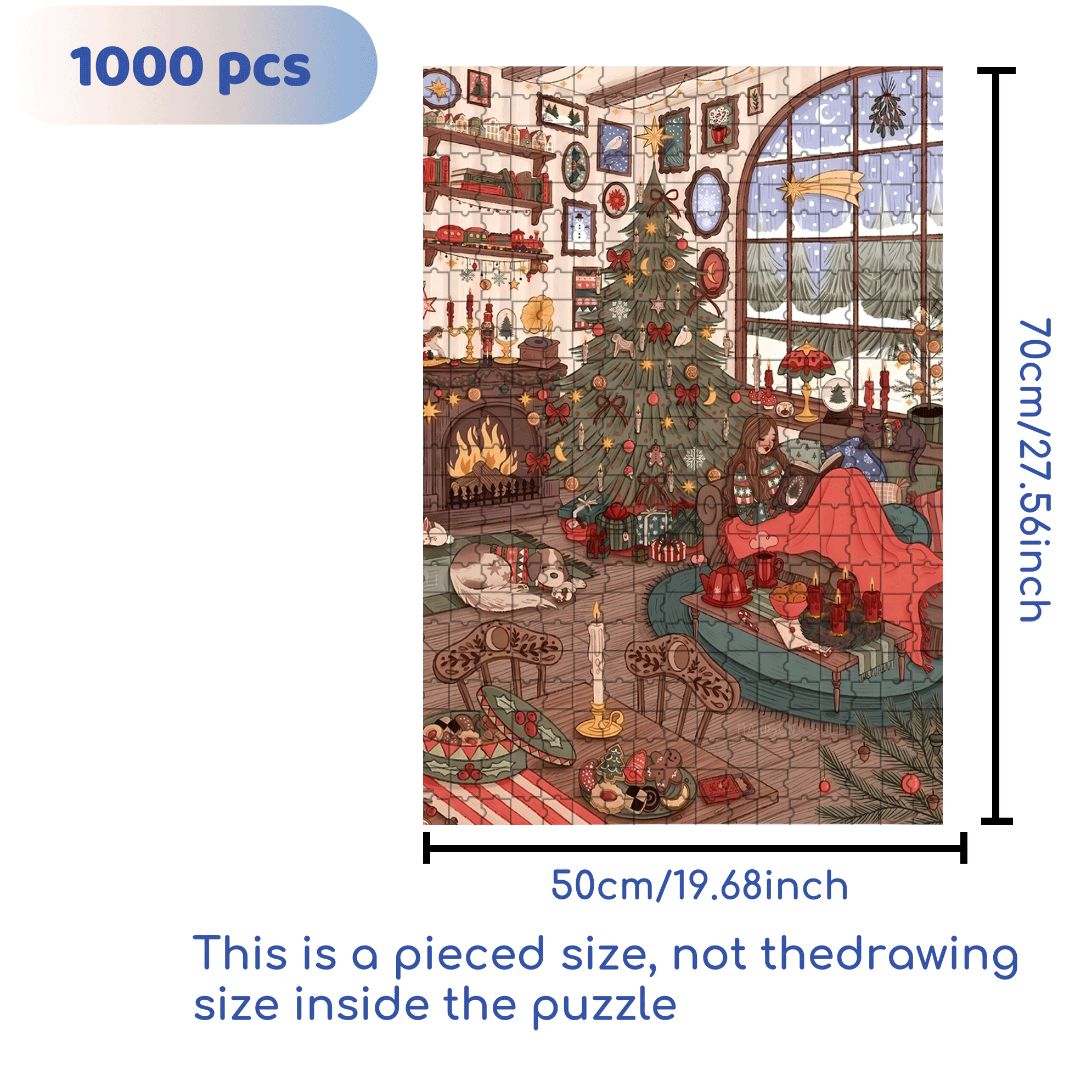 Diary Of An Apprentice Witch's Life 8 500pcs/1000pcs Jigsaw Puzzle, Scratch-Resistant, Interactive Family Game & Brain-Boosting DIY Decor, Perfect for Halloween, Christmas & New Year Gifts, Family Puzzle Game