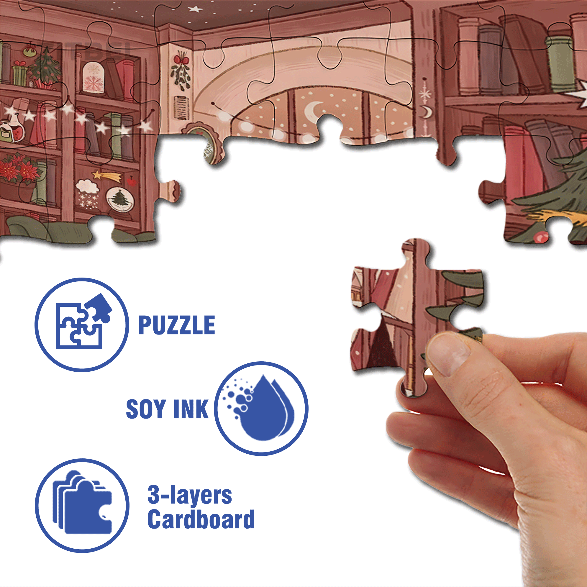 Diary Of An Apprentice Witch's Life 9 500pcs/1000pcs Jigsaw Puzzle, Scratch-Resistant, Interactive Family Game & Brain-Boosting DIY Decor, Perfect for Halloween, Christmas & New Year Gifts, Family Puzzle Game