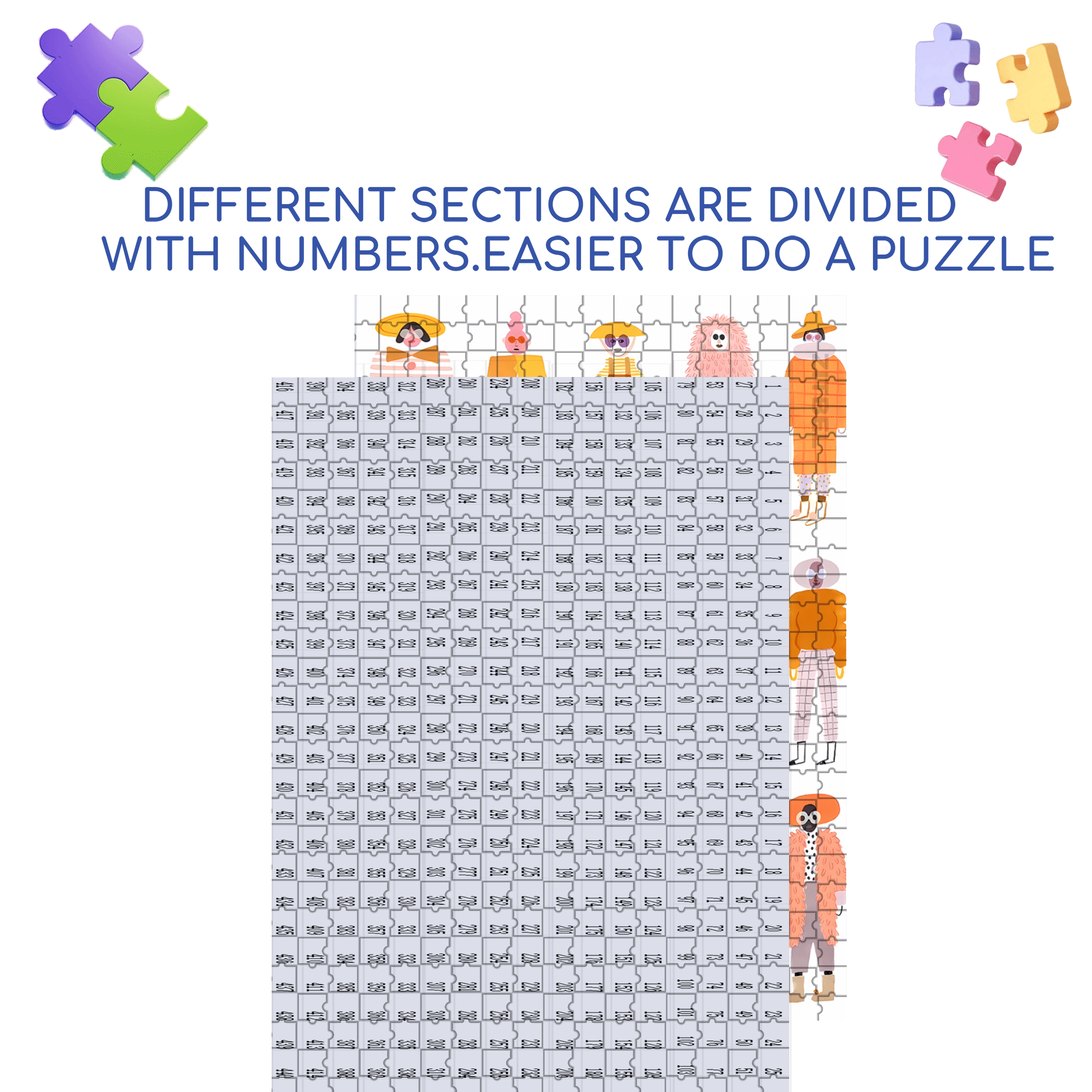 Fashion Icon 500pcs/1000pcs Jigsaw Puzzle, Scratch-Resistant, Interactive Family Game & Brain-Boosting DIY Decor, Perfect for Halloween, Christmas & New Year Gifts, Family Puzzle Game
