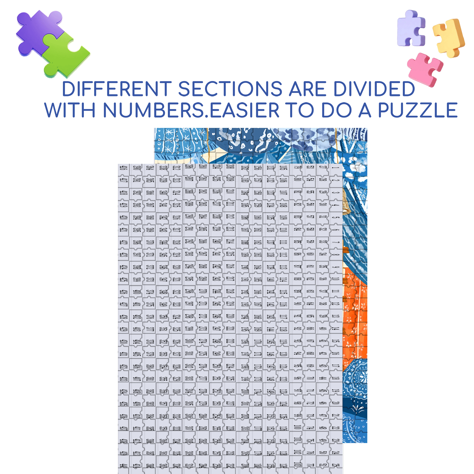 Folk Totems 500pcs/1000pcs Jigsaw Puzzle, Scratch-Resistant, Interactive Family Game & Brain-Boosting DIY Decor, Perfect for Halloween, Christmas & New Year Gifts, Family Puzzle Game