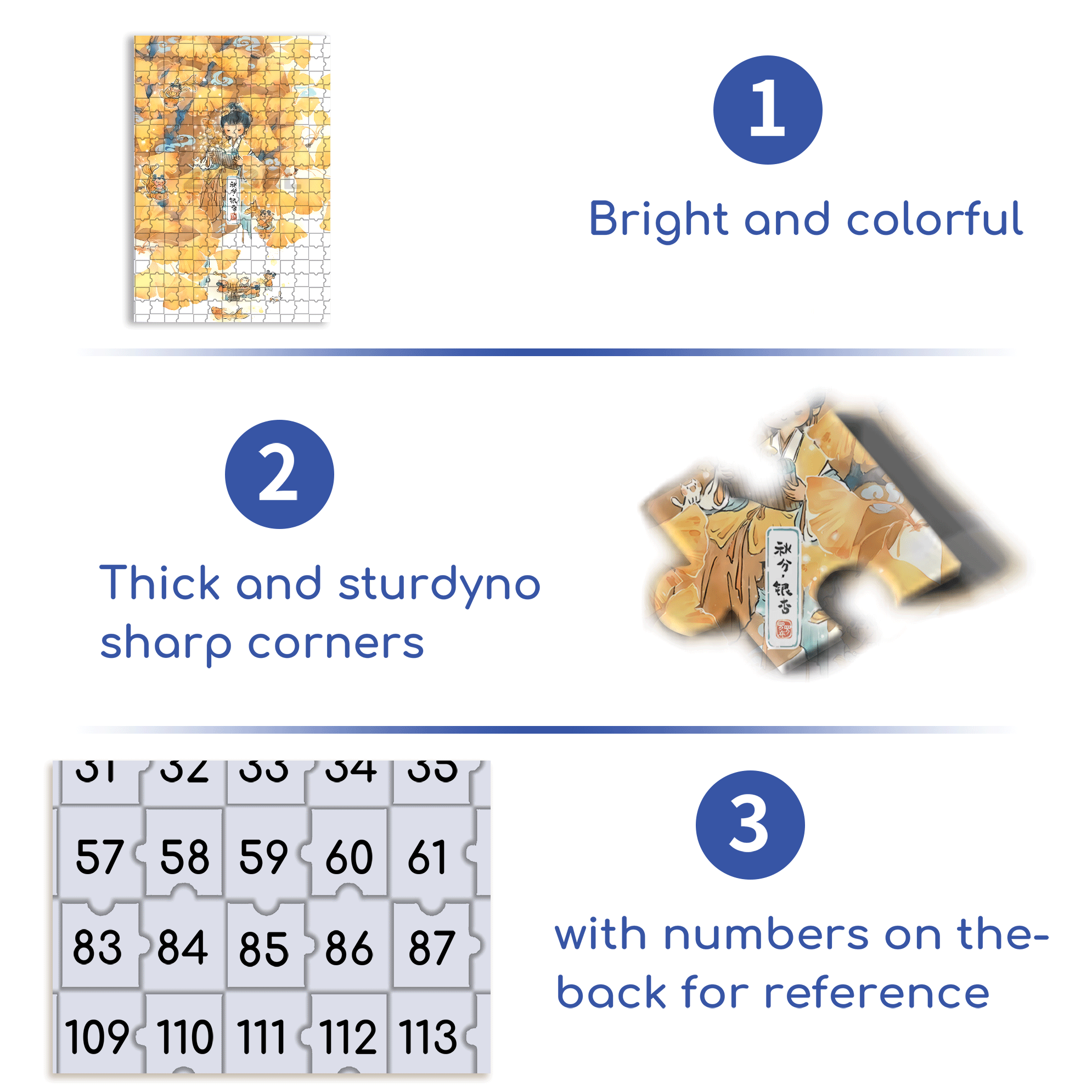 Ginkgo Tree 500pcs/1000pcs Jigsaw Puzzle, Scratch-Resistant, Interactive Family Game & Brain-Boosting DIY Decor, Perfect for Halloween, Christmas & New Year Gifts, Family Puzzle Game