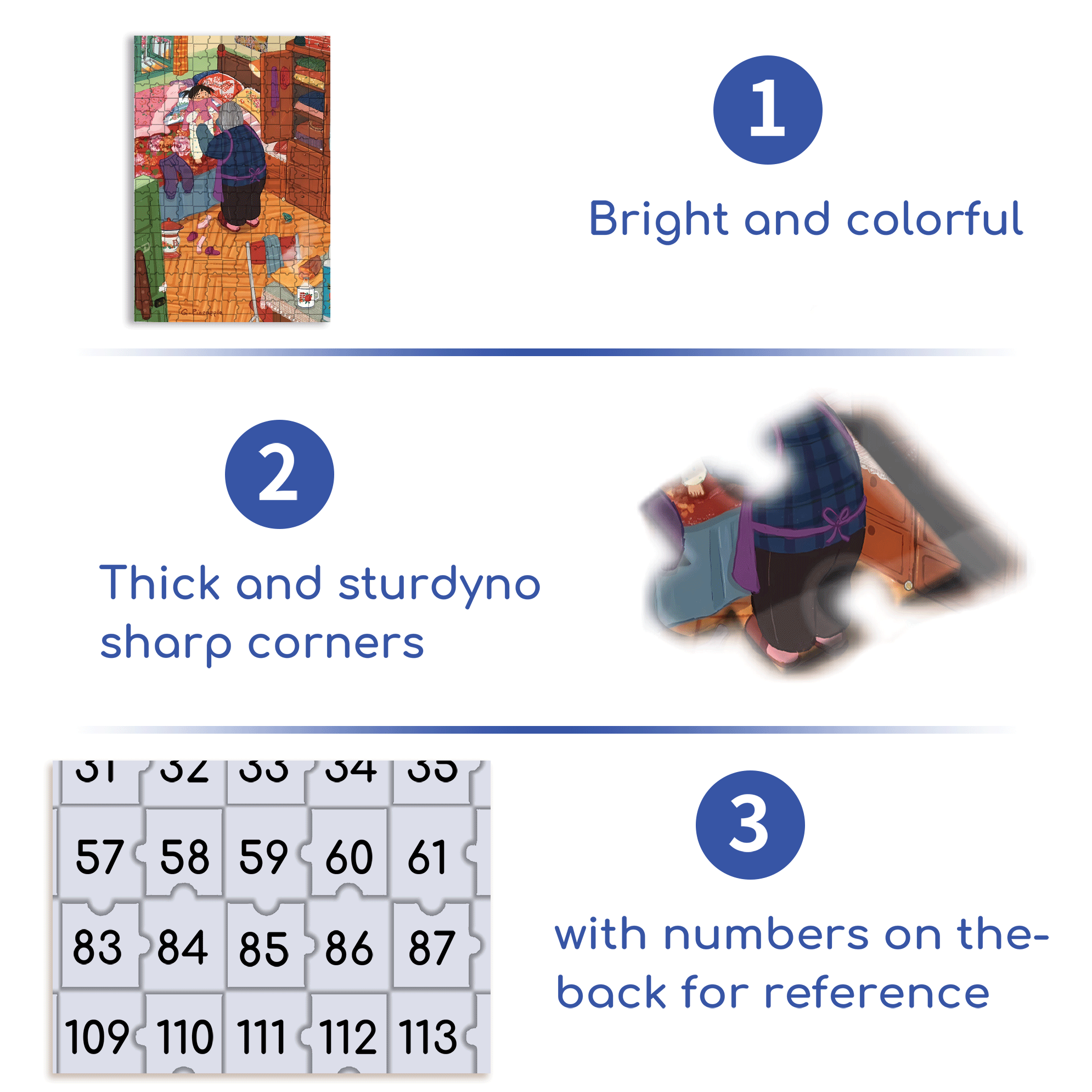 Grandma And The Little Me 4 500pcs/1000pcs Jigsaw Puzzle, Scratch-Resistant, Interactive Family Game & Brain-Boosting DIY Decor, Perfect for Halloween, Christmas & New Year Gifts, Family Puzzle Game