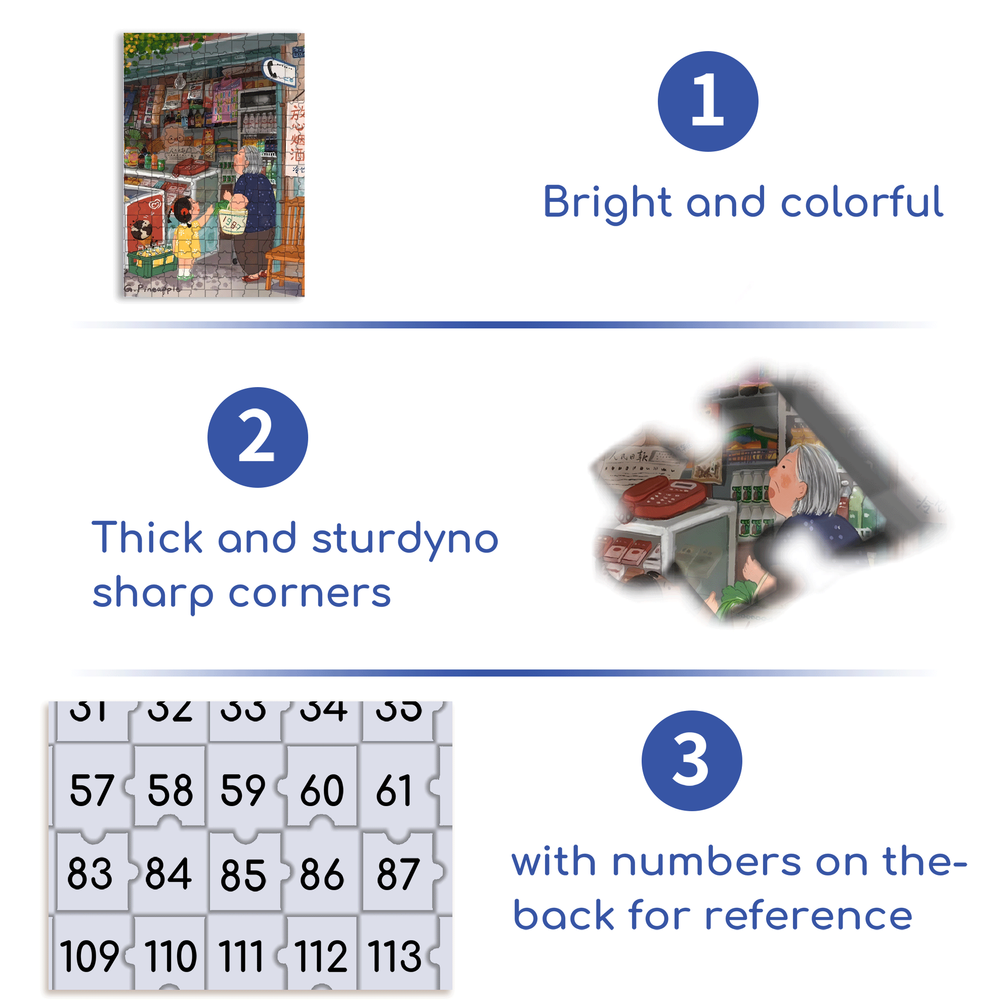 Grandma And The Little Me 5 500pcs/1000pcs Jigsaw Puzzle, Scratch-Resistant, Interactive Family Game & Brain-Boosting DIY Decor, Perfect for Halloween, Christmas & New Year Gifts, Family Puzzle Game