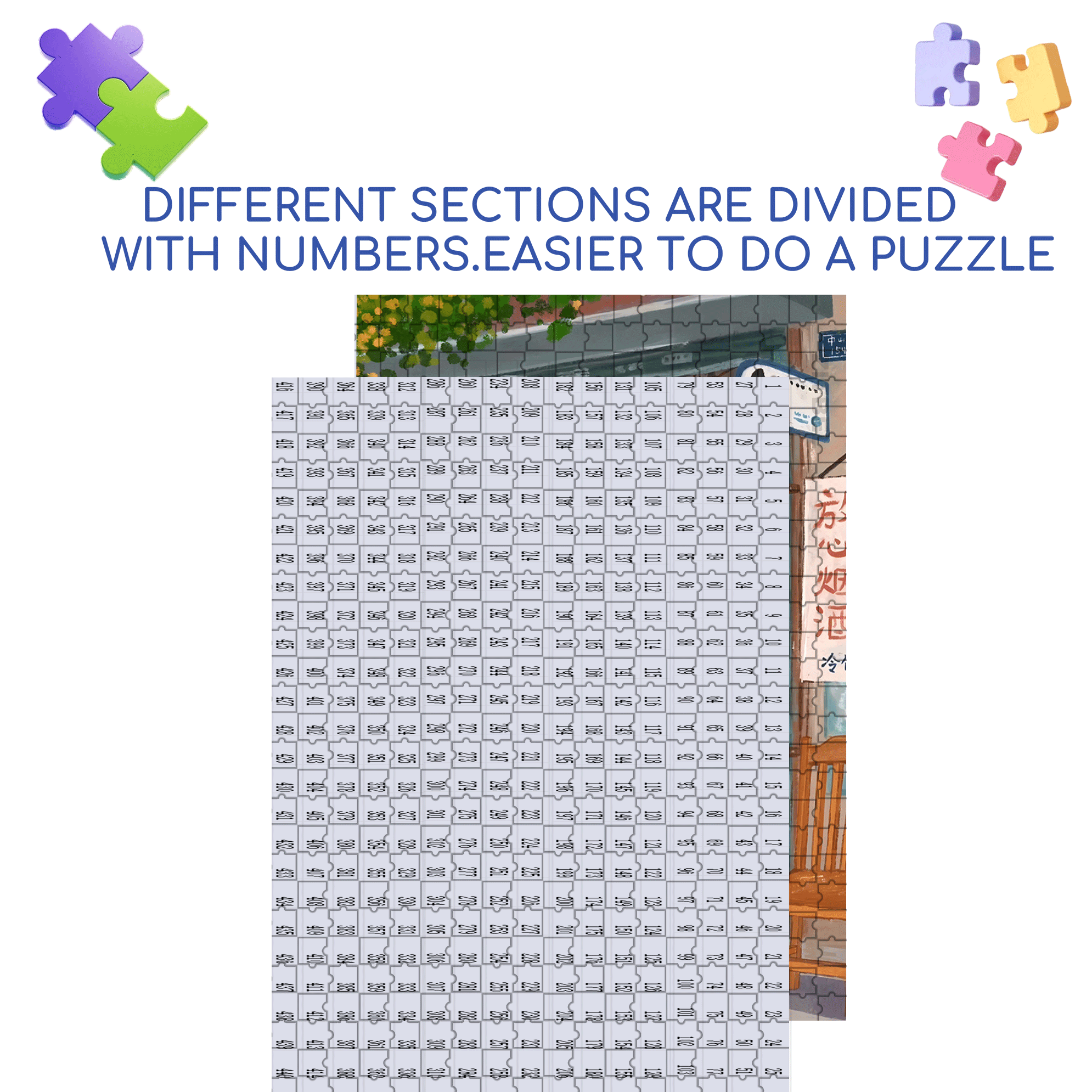 Grandma And The Little Me 5 500pcs/1000pcs Jigsaw Puzzle, Scratch-Resistant, Interactive Family Game & Brain-Boosting DIY Decor, Perfect for Halloween, Christmas & New Year Gifts, Family Puzzle Game