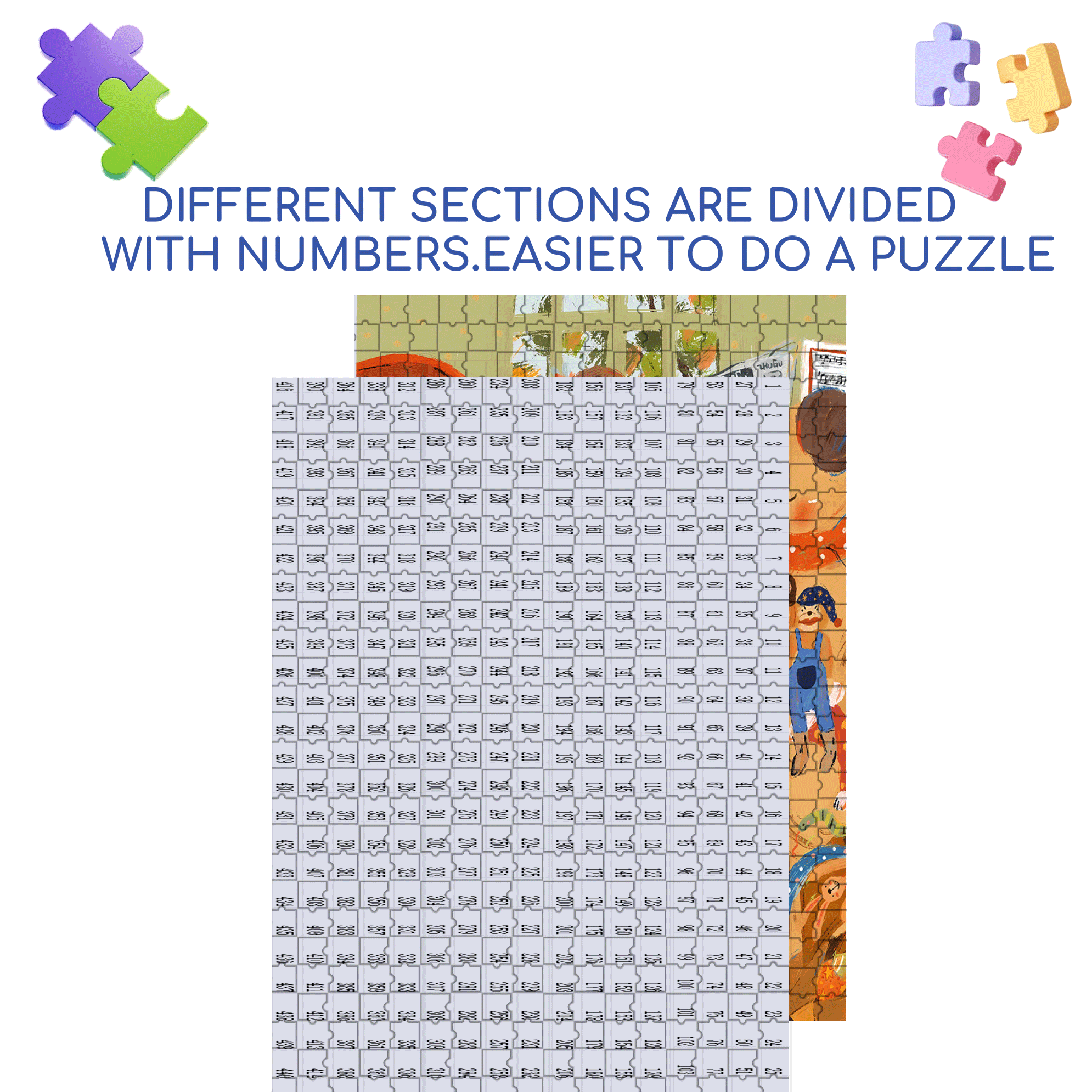 Grandpa's Story 500pcs/1000pcs Jigsaw Puzzle, Scratch-Resistant, Interactive Family Game & Brain-Boosting DIY Decor, Perfect for Halloween, Christmas & New Year Gifts, Family Puzzle Game