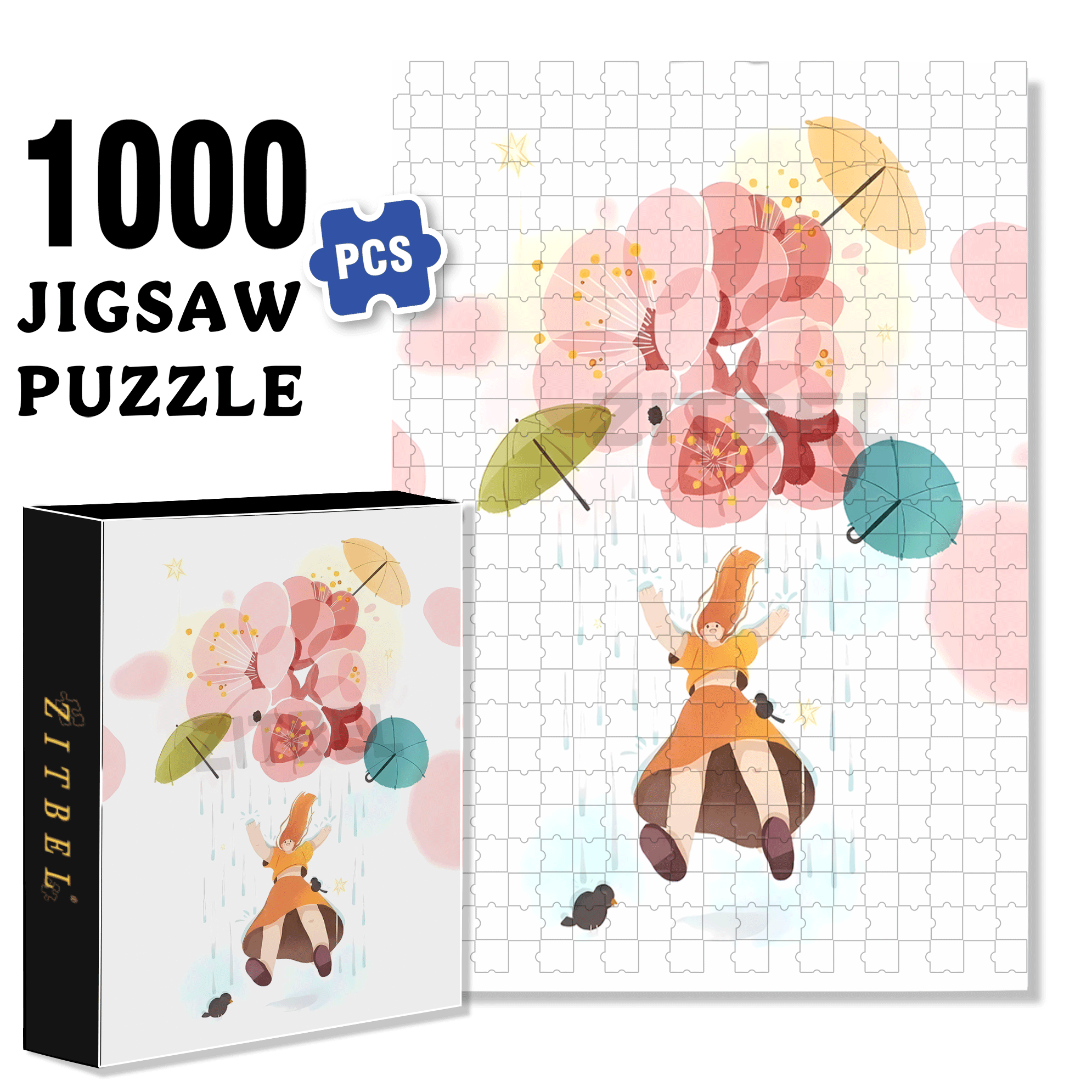 Inspiration Fragments 500pcs/1000pcs Jigsaw Puzzle, Scratch-Resistant, Interactive Family Game & Brain-Boosting DIY Decor, Perfect for Halloween, Christmas & New Year Gifts, Family Puzzle Game