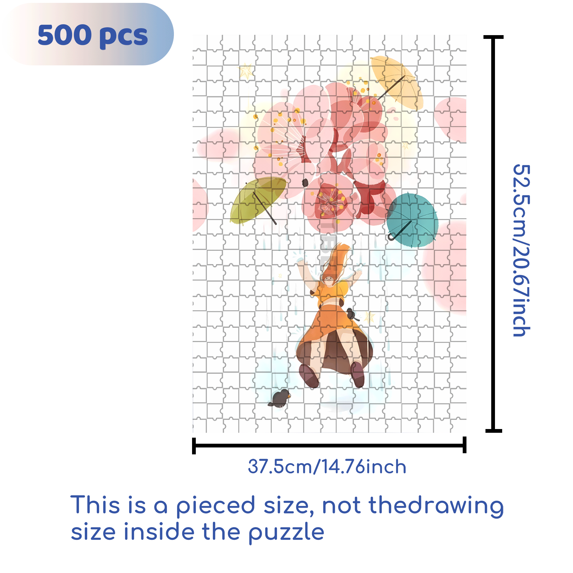 Inspiration Fragments 500pcs/1000pcs Jigsaw Puzzle, Scratch-Resistant, Interactive Family Game & Brain-Boosting DIY Decor, Perfect for Halloween, Christmas & New Year Gifts, Family Puzzle Game