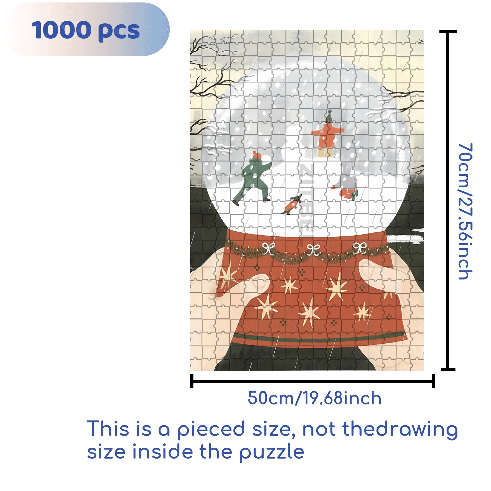 Live Your Life In A Gentle Manner 9 500pcs/1000pcs Jigsaw Puzzle, Scratch-Resistant, Interactive Family Game & Brain-Boosting DIY Decor, Perfect for Halloween, Christmas & New Year Gifts, Family Puzzle Game