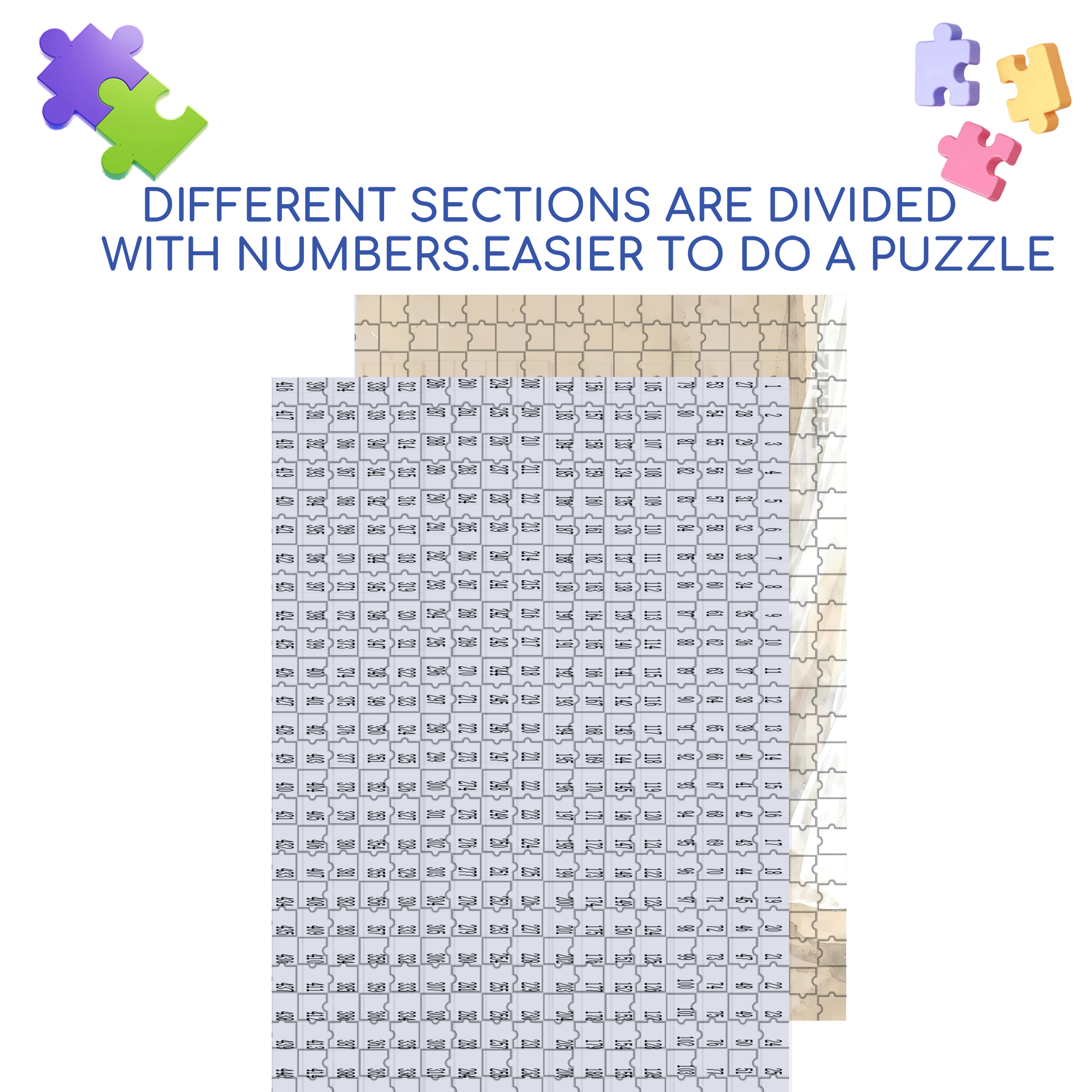 Love of Little Daisy 500pcs/1000pcs Jigsaw Puzzle, Scratch-Resistant, Interactive Family Game & Brain-Boosting DIY Decor, Perfect for Halloween, Christmas & New Year Gifts, Family Puzzle Game