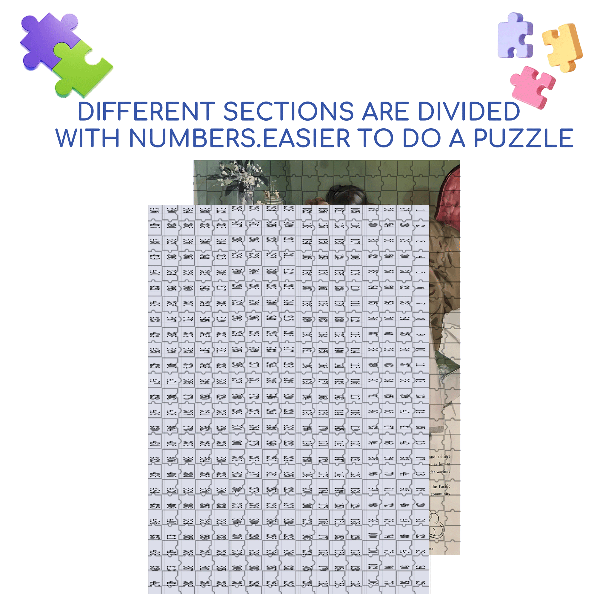 Lucky Lady 500pcs/1000pcs Jigsaw Puzzle, Scratch-Resistant, Interactive Family Game & Brain-Boosting DIY Decor, Perfect for Halloween, Christmas & New Year Gifts, Family Puzzle Game
