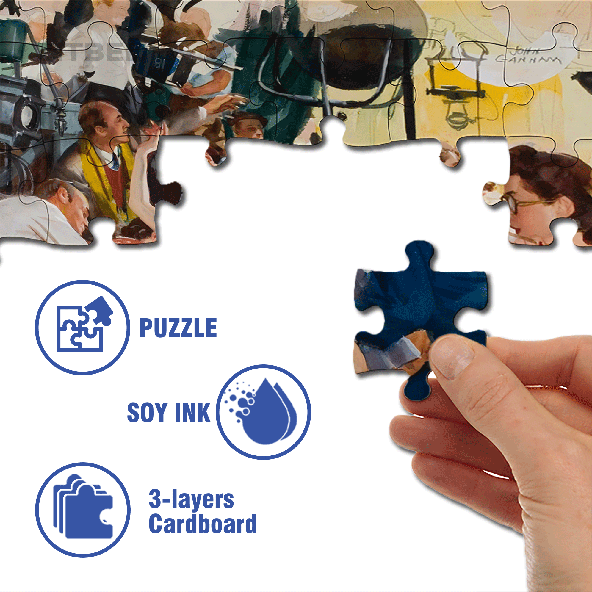 Magnesium Lamp Goddess 500pcs/1000pcs Jigsaw Puzzle, Scratch-Resistant, Interactive Family Game & Brain-Boosting DIY Decor, Perfect for Halloween, Christmas & New Year Gifts, Family Puzzle Game