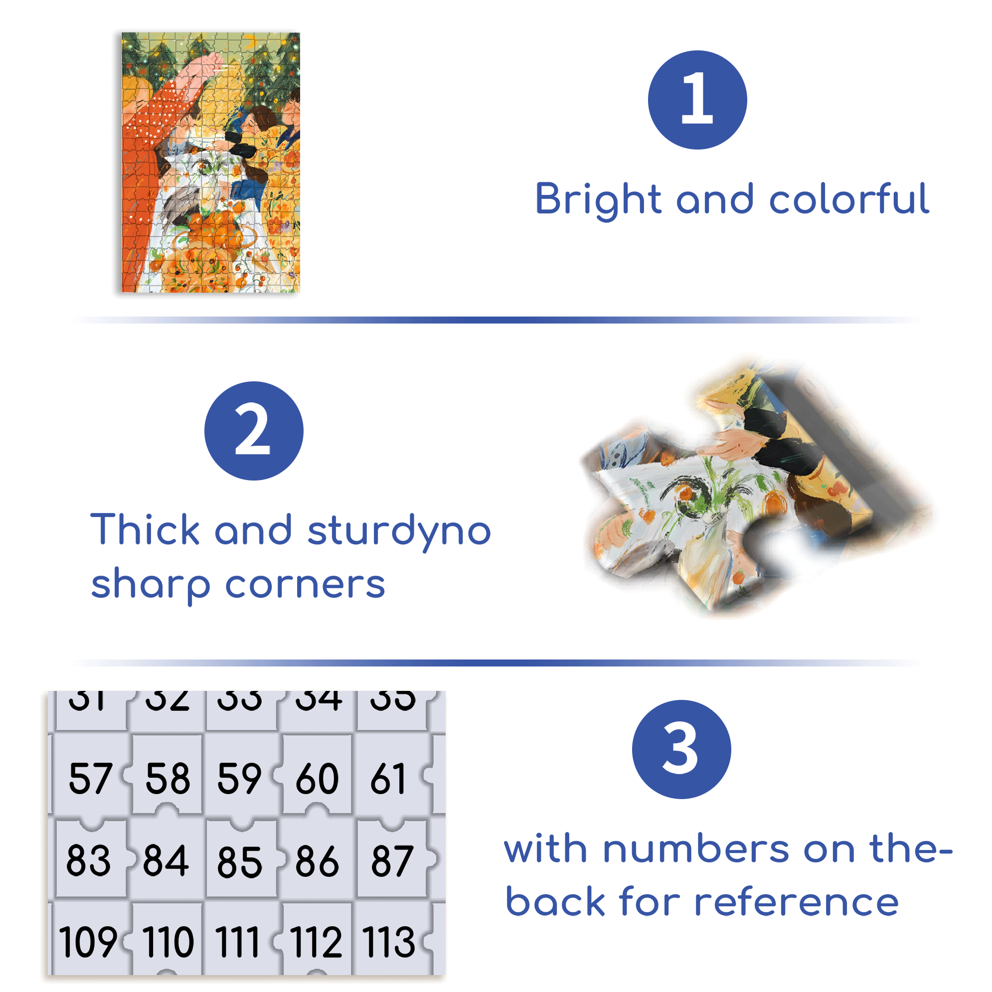 Nice Pasta 500pcs/1000pcs Jigsaw Puzzle, Scratch-Resistant, Interactive Family Game & Brain-Boosting DIY Decor, Perfect for Halloween, Christmas & New Year Gifts, Family Puzzle Game