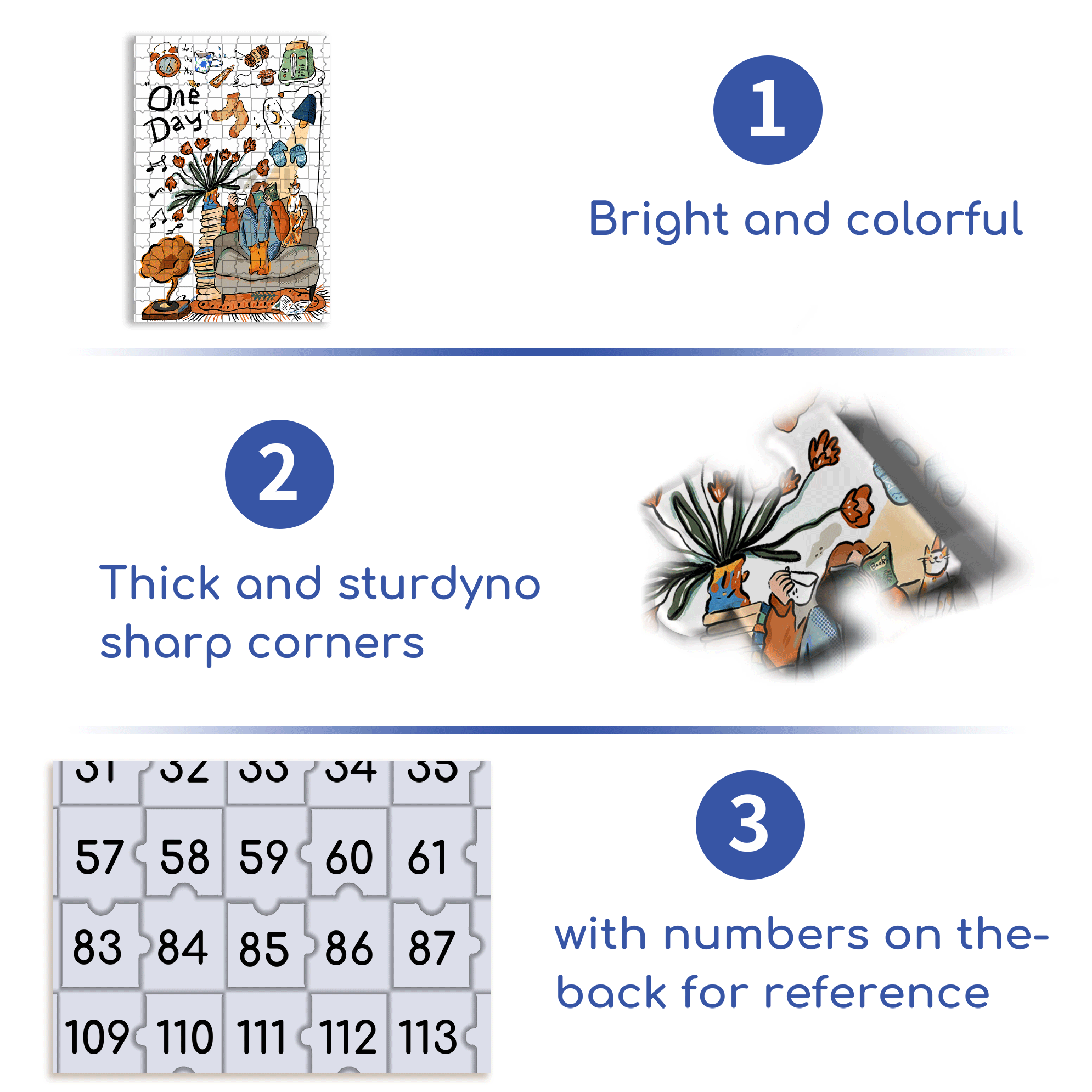 That Day 500pcs/1000pcs Jigsaw Puzzle, Scratch-Resistant, Interactive Family Game & Brain-Boosting DIY Decor, Perfect for Halloween, Christmas & New Year Gifts, Family Puzzle Game