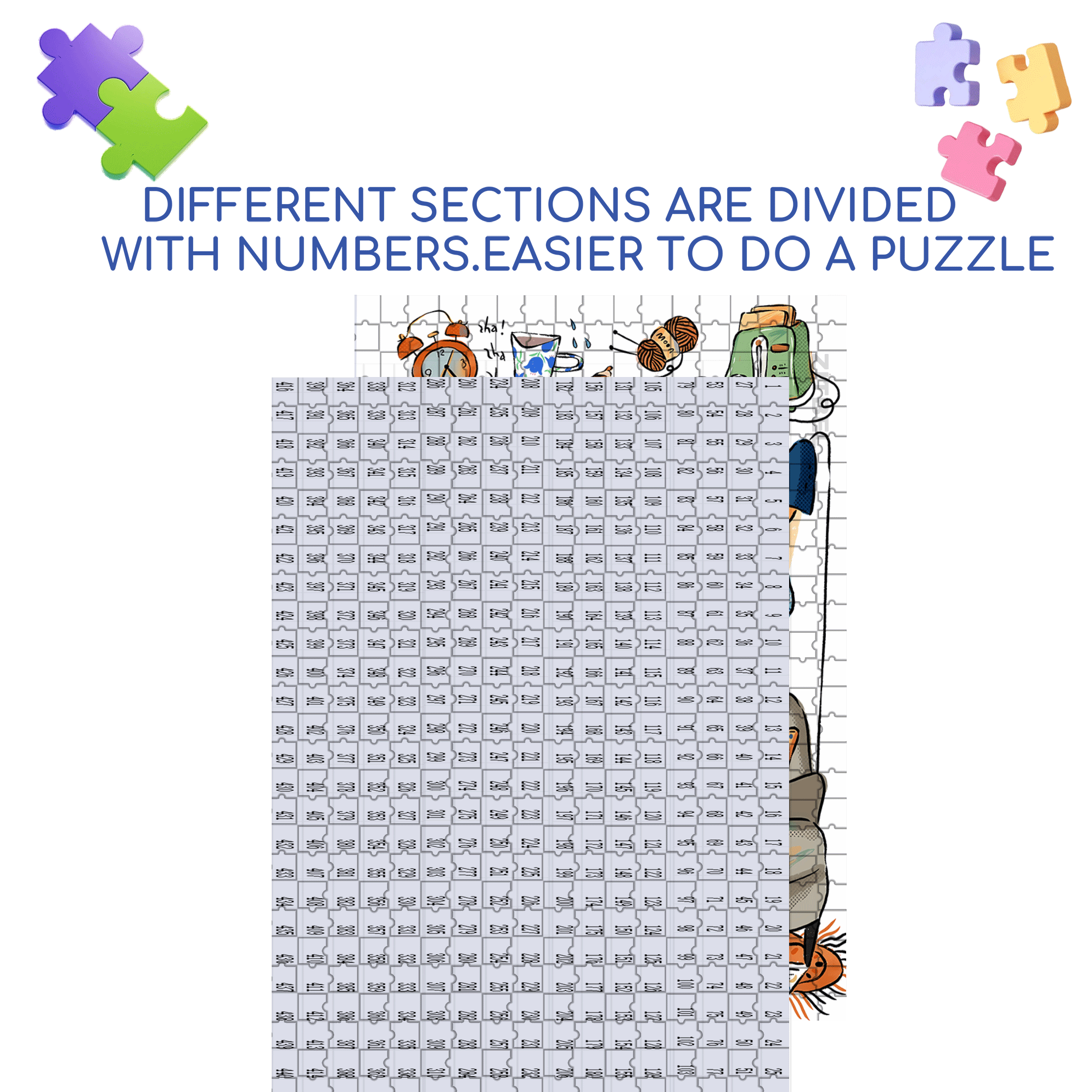 That Day 500pcs/1000pcs Jigsaw Puzzle, Scratch-Resistant, Interactive Family Game & Brain-Boosting DIY Decor, Perfect for Halloween, Christmas & New Year Gifts, Family Puzzle Game
