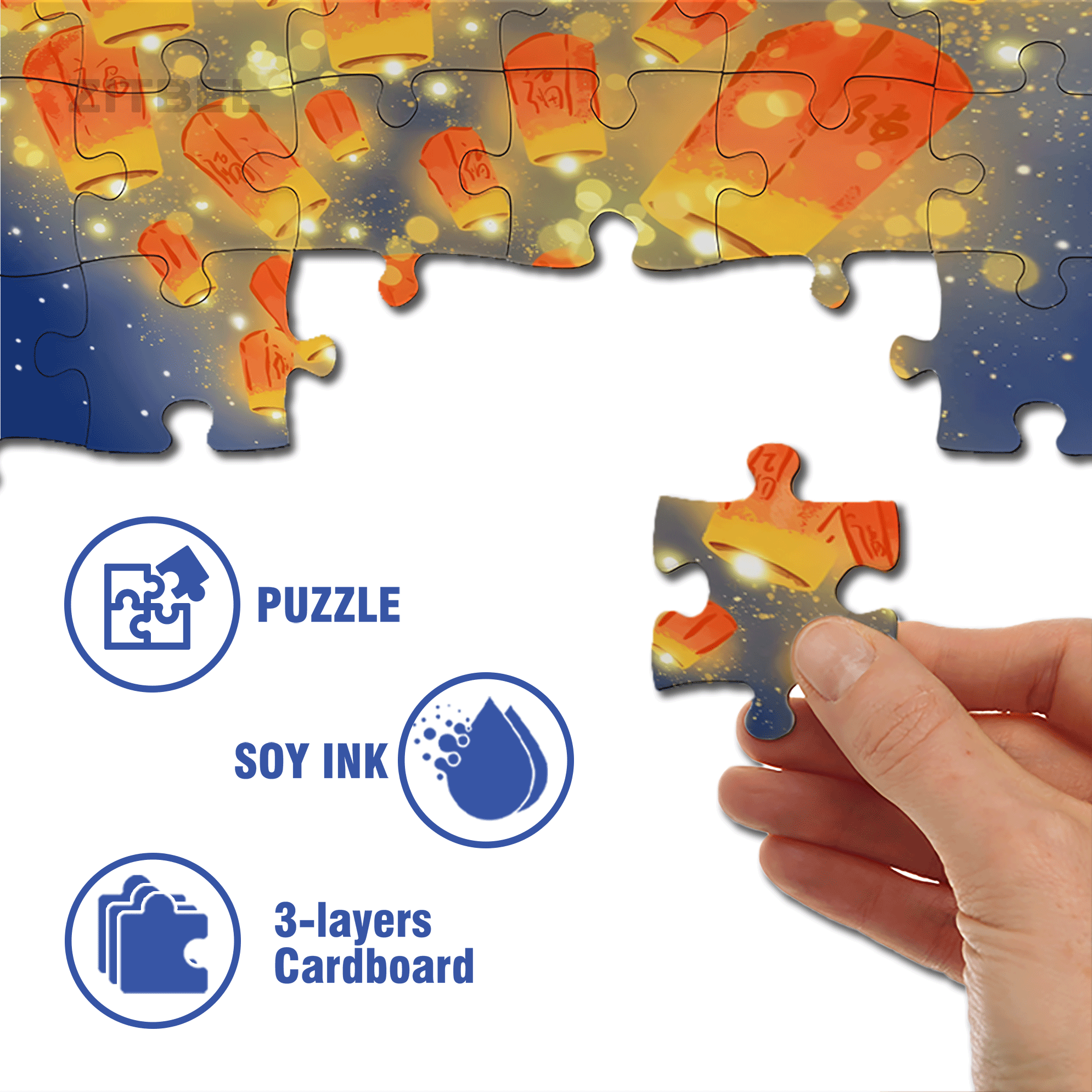Prayers And Blessings 500pcs/1000pcs Jigsaw Puzzle, Scratch-Resistant, Interactive Family Game & Brain-Boosting DIY Decor, Perfect for Halloween, Christmas & New Year Gifts, Family Puzzle Game