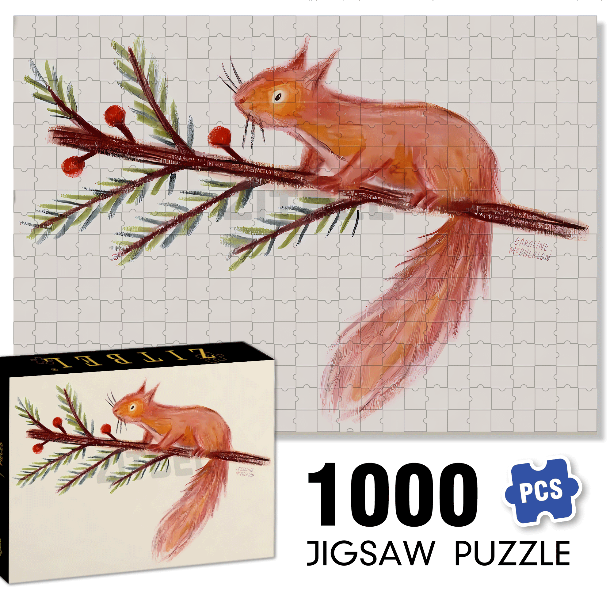 Adventures In The Forest 4 500pcs/1000pcs Jigsaw Puzzle, Scratch-Resistant, Interactive Family Game & Brain-Boosting DIY Decor, Perfect for Halloween, Christmas & New Year Gifts, Family Puzzle Game