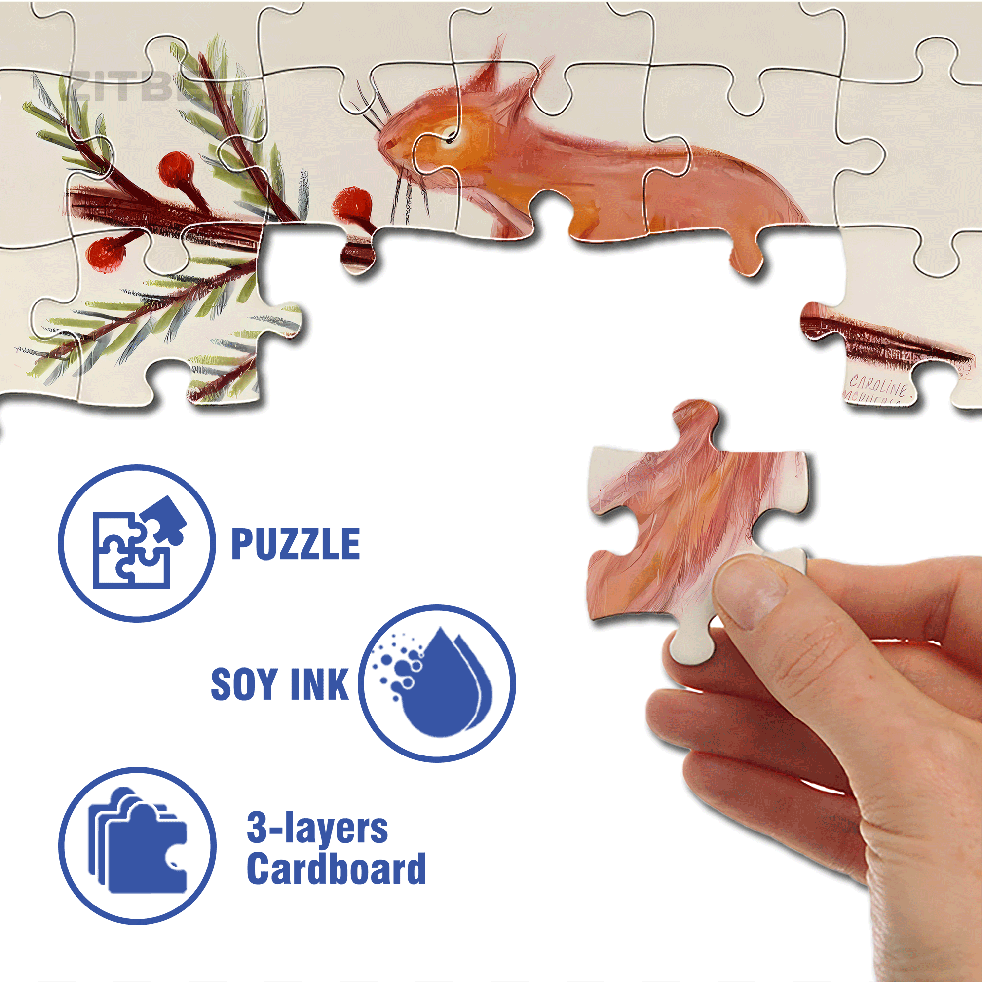 Adventures In The Forest 4 500pcs/1000pcs Jigsaw Puzzle, Scratch-Resistant, Interactive Family Game & Brain-Boosting DIY Decor, Perfect for Halloween, Christmas & New Year Gifts, Family Puzzle Game