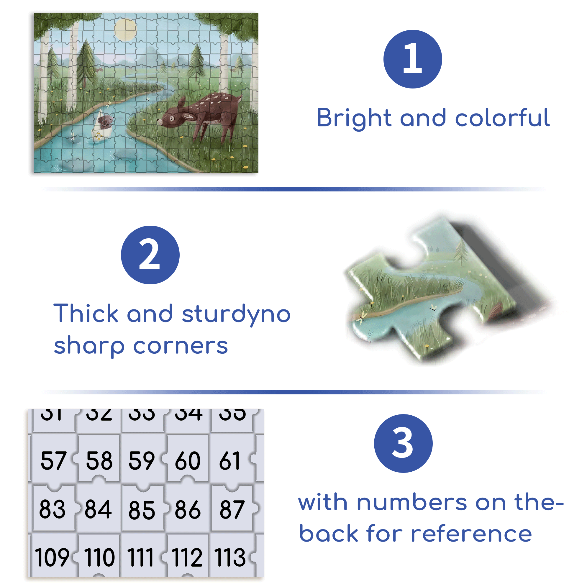 Adventures In The Forest 5 500pcs/1000pcs Jigsaw Puzzle, Scratch-Resistant, Interactive Family Game & Brain-Boosting DIY Decor, Perfect for Halloween, Christmas & New Year Gifts, Family Puzzle Game