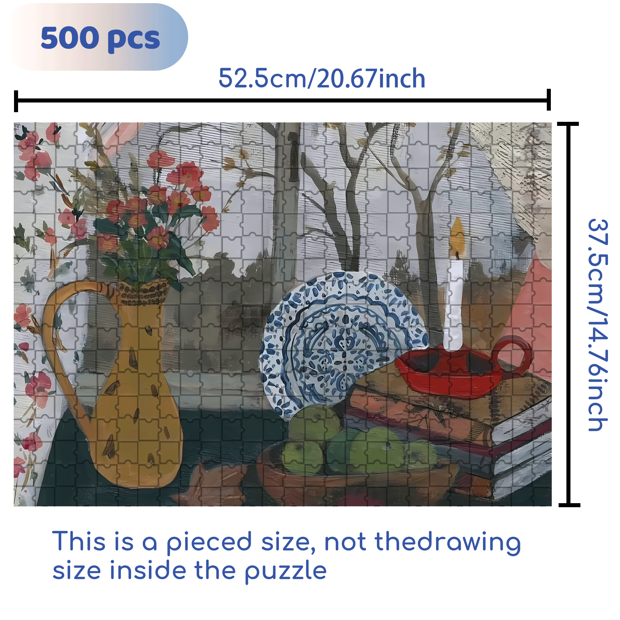 Autumn's Sentiments 500pcs/1000pcs Jigsaw Puzzle, Scratch-Resistant, Interactive Family Game & Brain-Boosting DIY Decor, Perfect for Halloween, Christmas & New Year Gifts, Family Puzzle Game