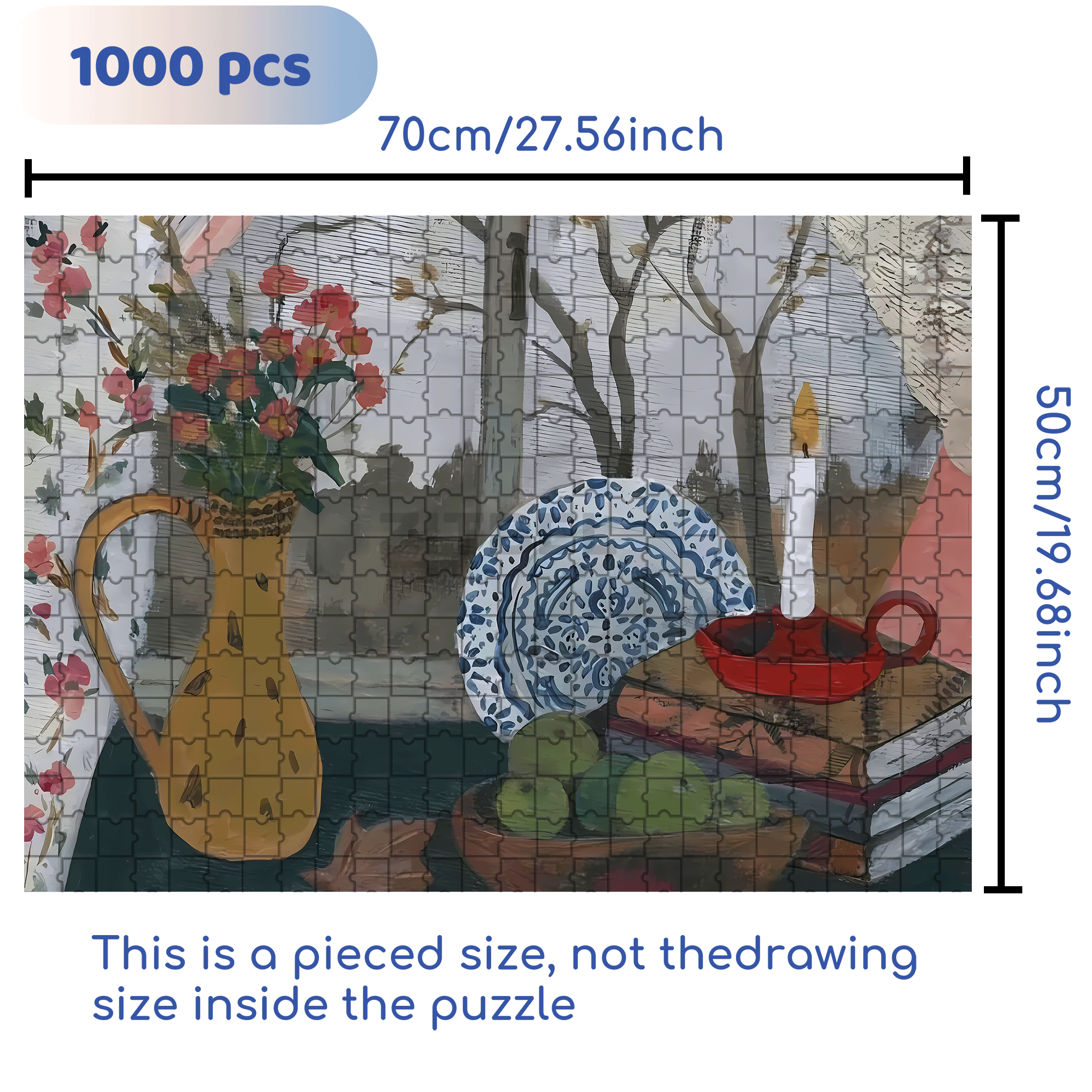 Autumn's Sentiments 500pcs/1000pcs Jigsaw Puzzle, Scratch-Resistant, Interactive Family Game & Brain-Boosting DIY Decor, Perfect for Halloween, Christmas & New Year Gifts, Family Puzzle Game