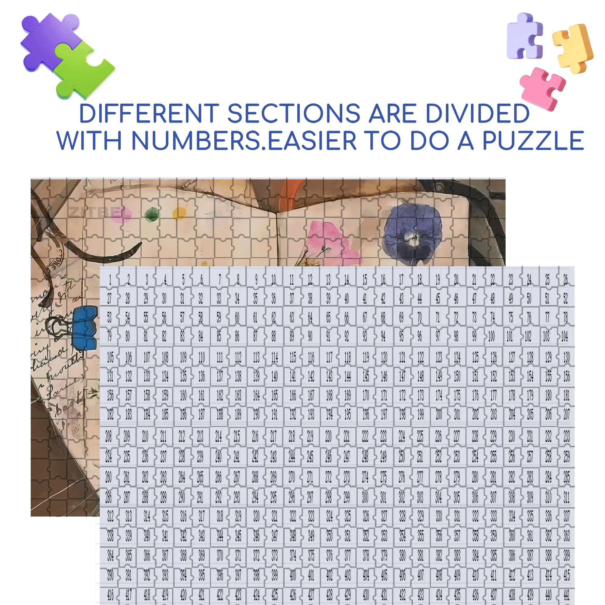 Collecting The Beautiful Moments Of Spring 500pcs/1000pcs Jigsaw Puzzle, Scratch-Resistant, Interactive Family Game & Brain-Boosting DIY Decor, Perfect for Halloween, Christmas & New Year Gifts, Family Puzzle Game