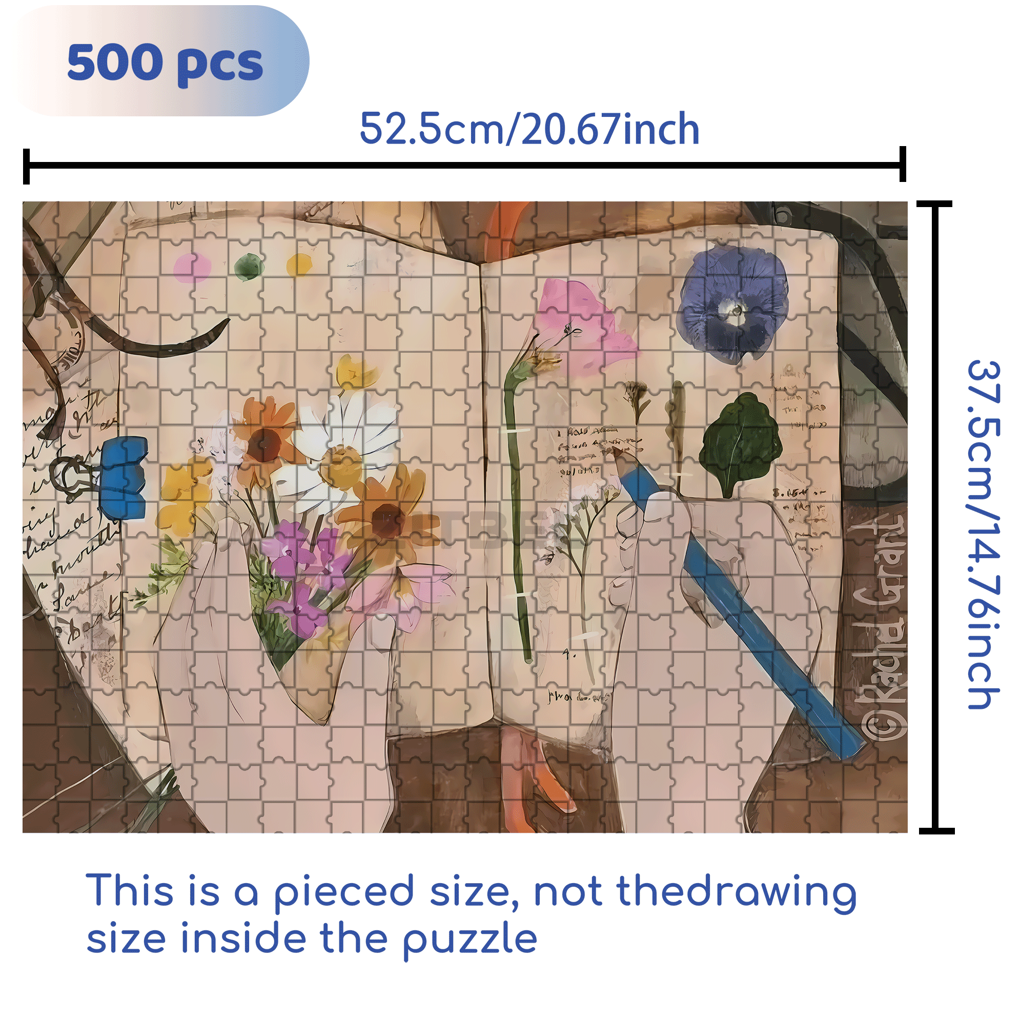 Collecting The Beautiful Moments Of Spring 500pcs/1000pcs Jigsaw Puzzle, Scratch-Resistant, Interactive Family Game & Brain-Boosting DIY Decor, Perfect for Halloween, Christmas & New Year Gifts, Family Puzzle Game