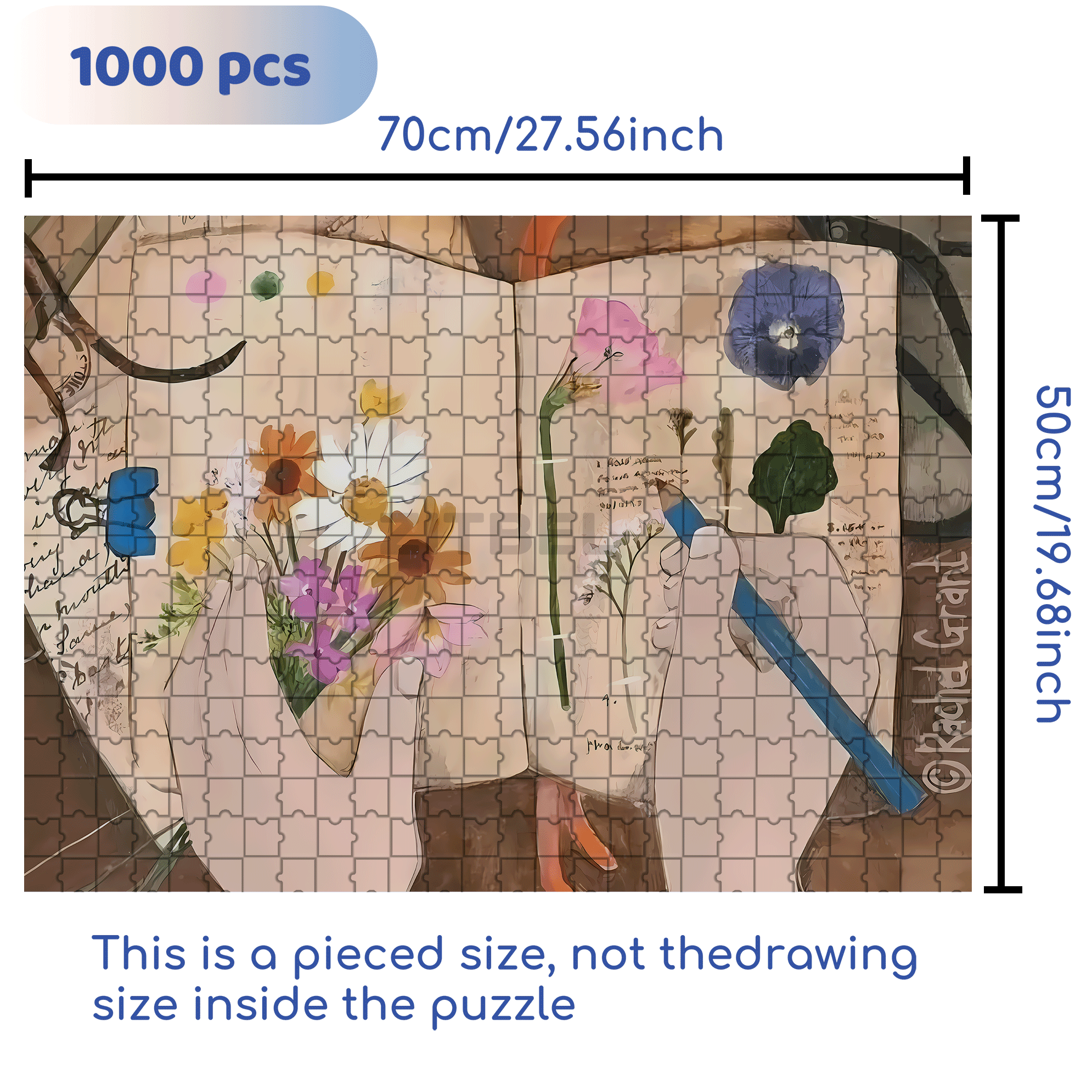 Collecting The Beautiful Moments Of Spring 500pcs/1000pcs Jigsaw Puzzle, Scratch-Resistant, Interactive Family Game & Brain-Boosting DIY Decor, Perfect for Halloween, Christmas & New Year Gifts, Family Puzzle Game
